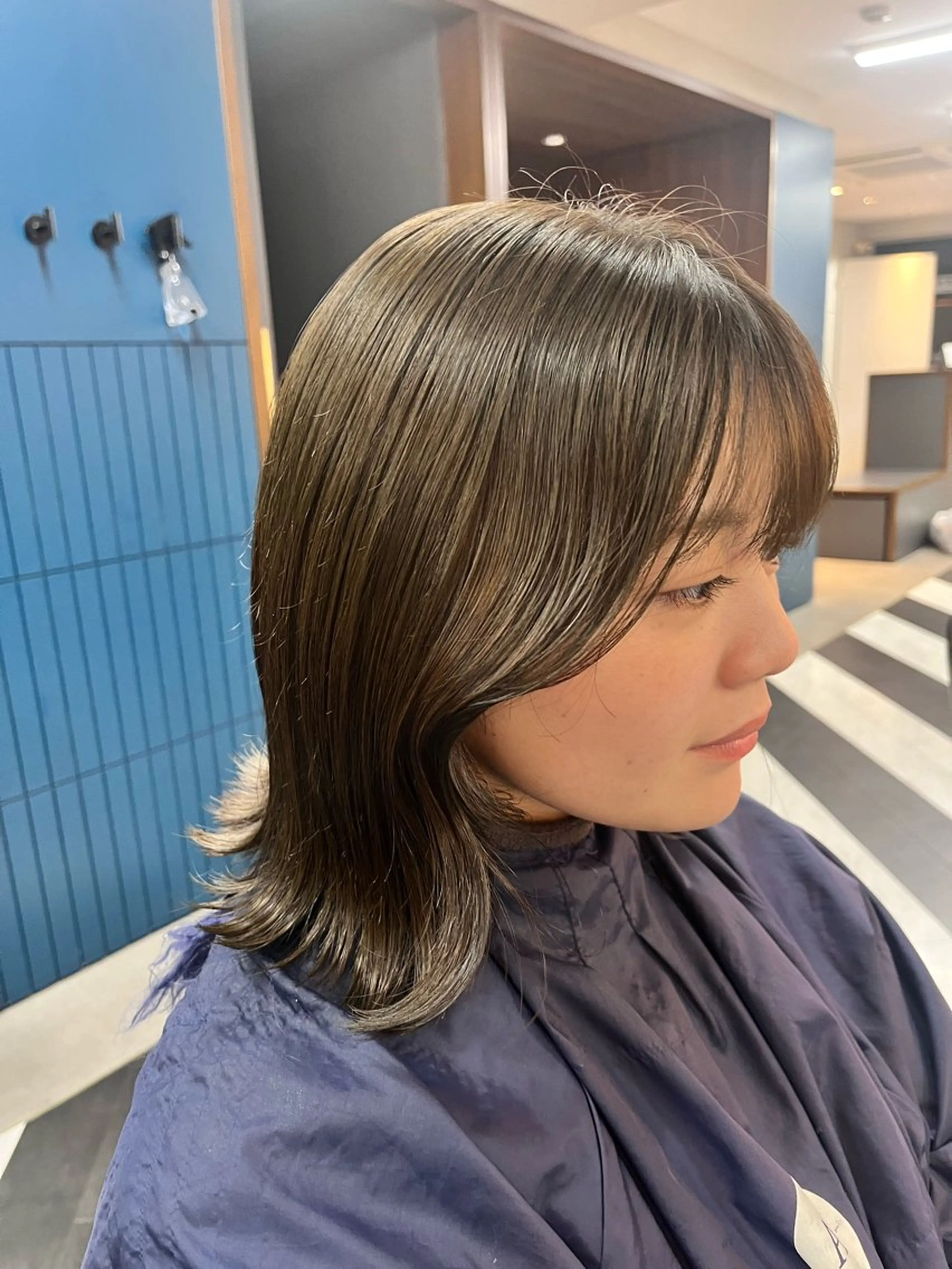 カラー グレージュ オリーブグレージュ オリーブグレー 。⚪︎＊根本 かりん＊。⚪︎のヘアスタイル