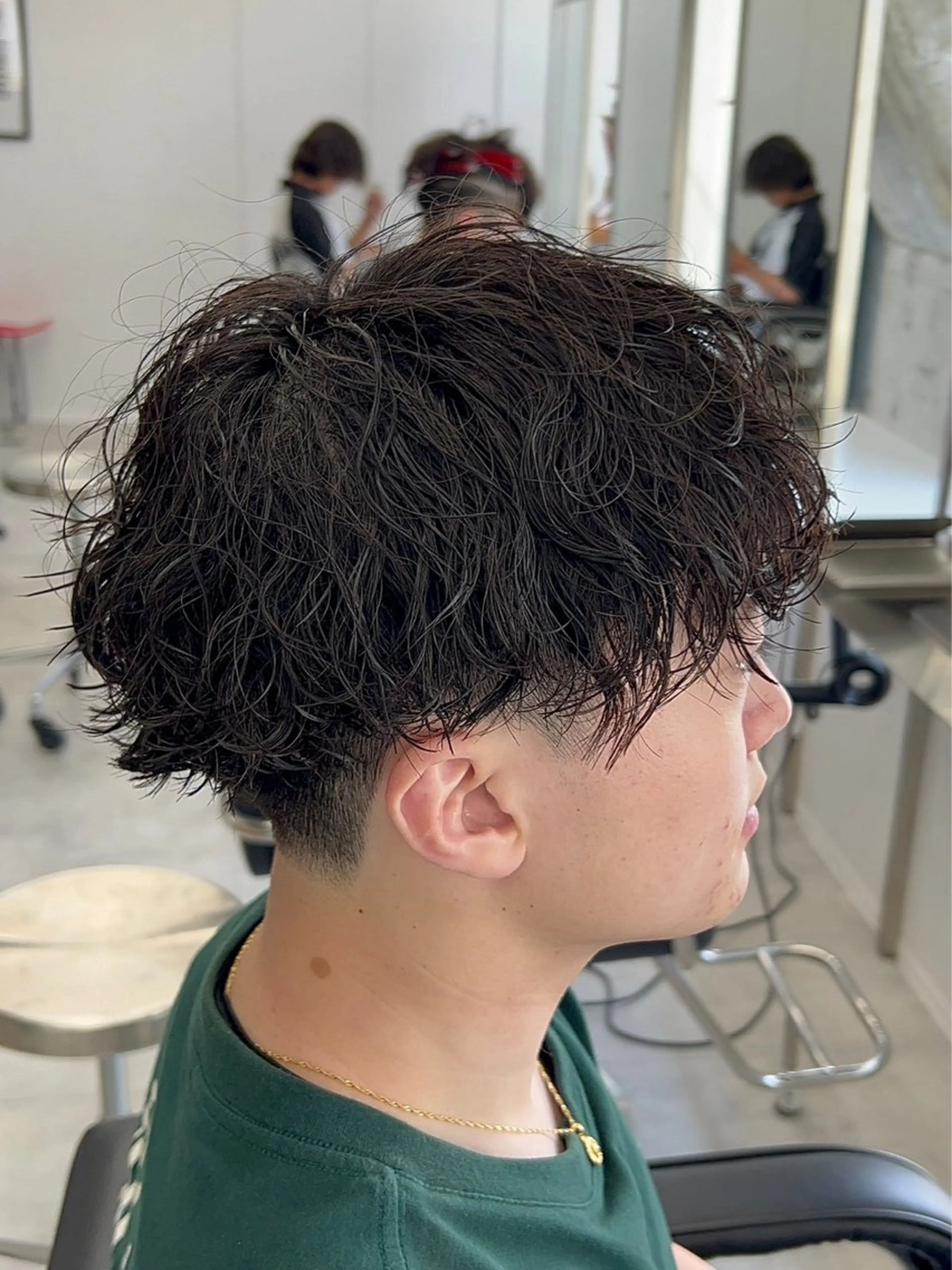 ショート パーマ メンズ カット パーマ メンズパーマ/新潟/ 万代／田崎亮🌟のヘアスタイル