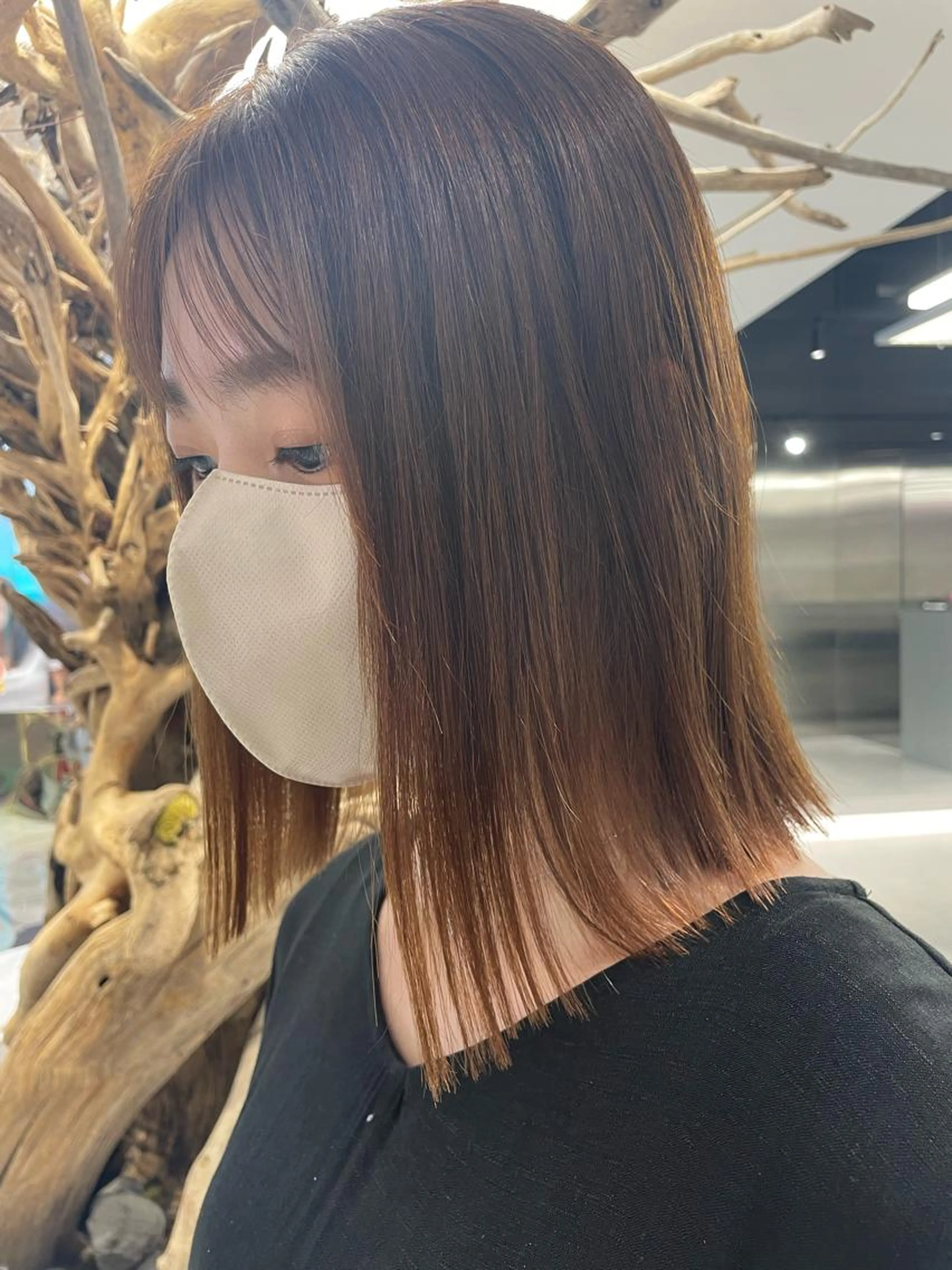 【🖤おすすめセットメニュー🚀】前髪カット+ワンカラー+髪質改善トリートメント🧖🏻♀️の写真