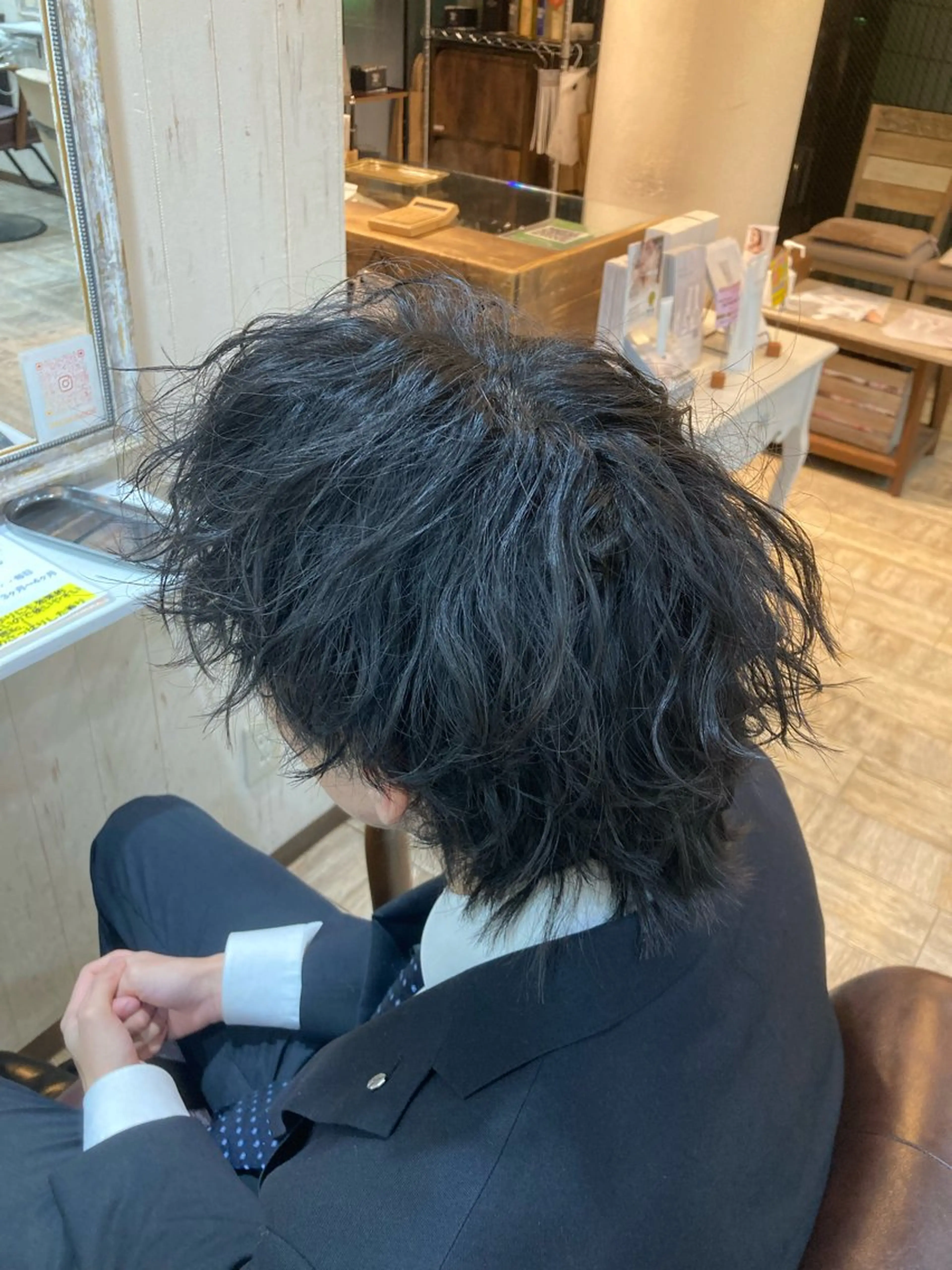 ミディアム ヘアアレンジ メンズ ヘアセット 💥桜木町メンズ専門 💥ルキのヘアスタイル