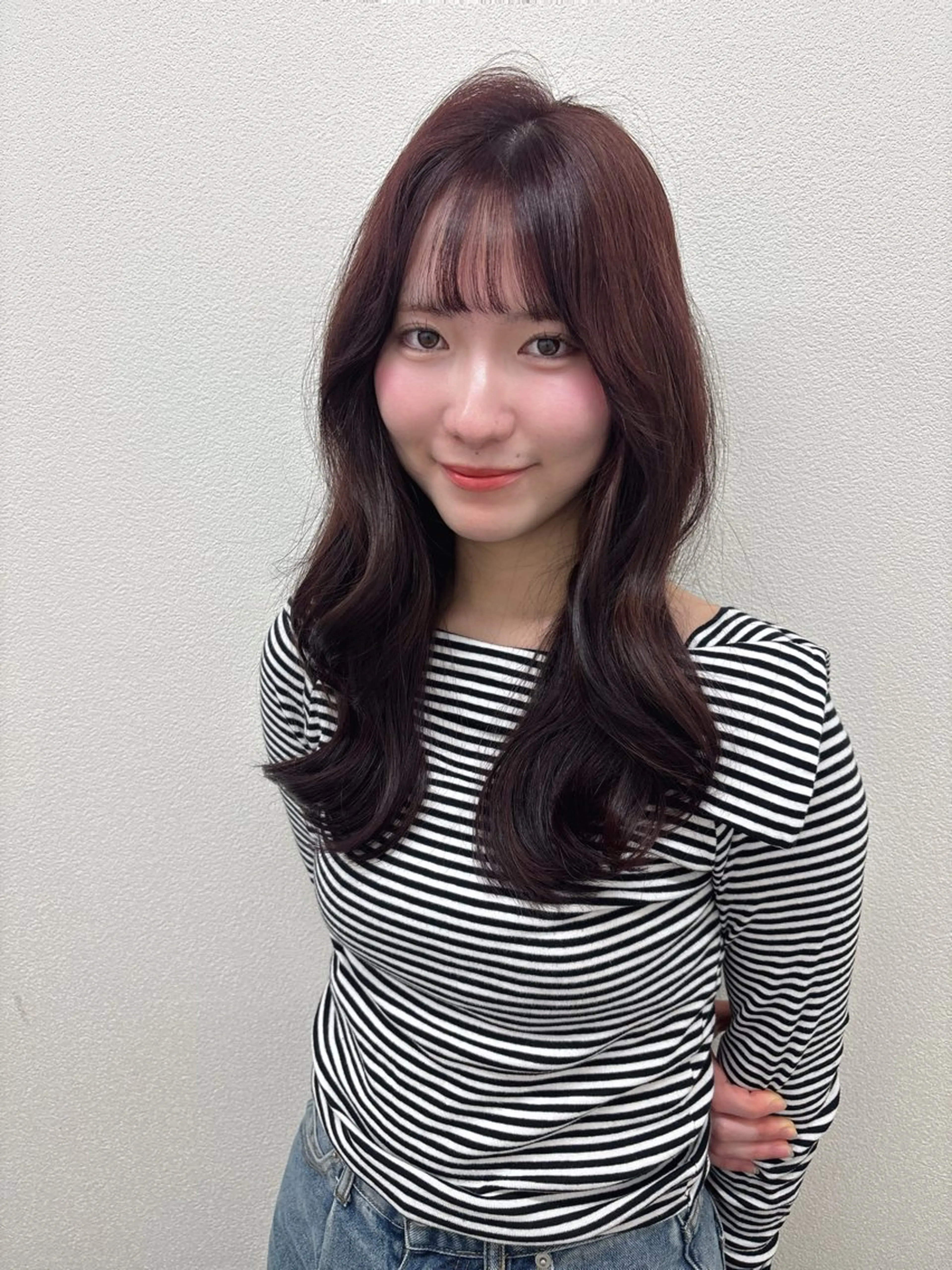 セミロング ヘアカラー 韓国/girly 🧼Riju🧼のヘアスタイル