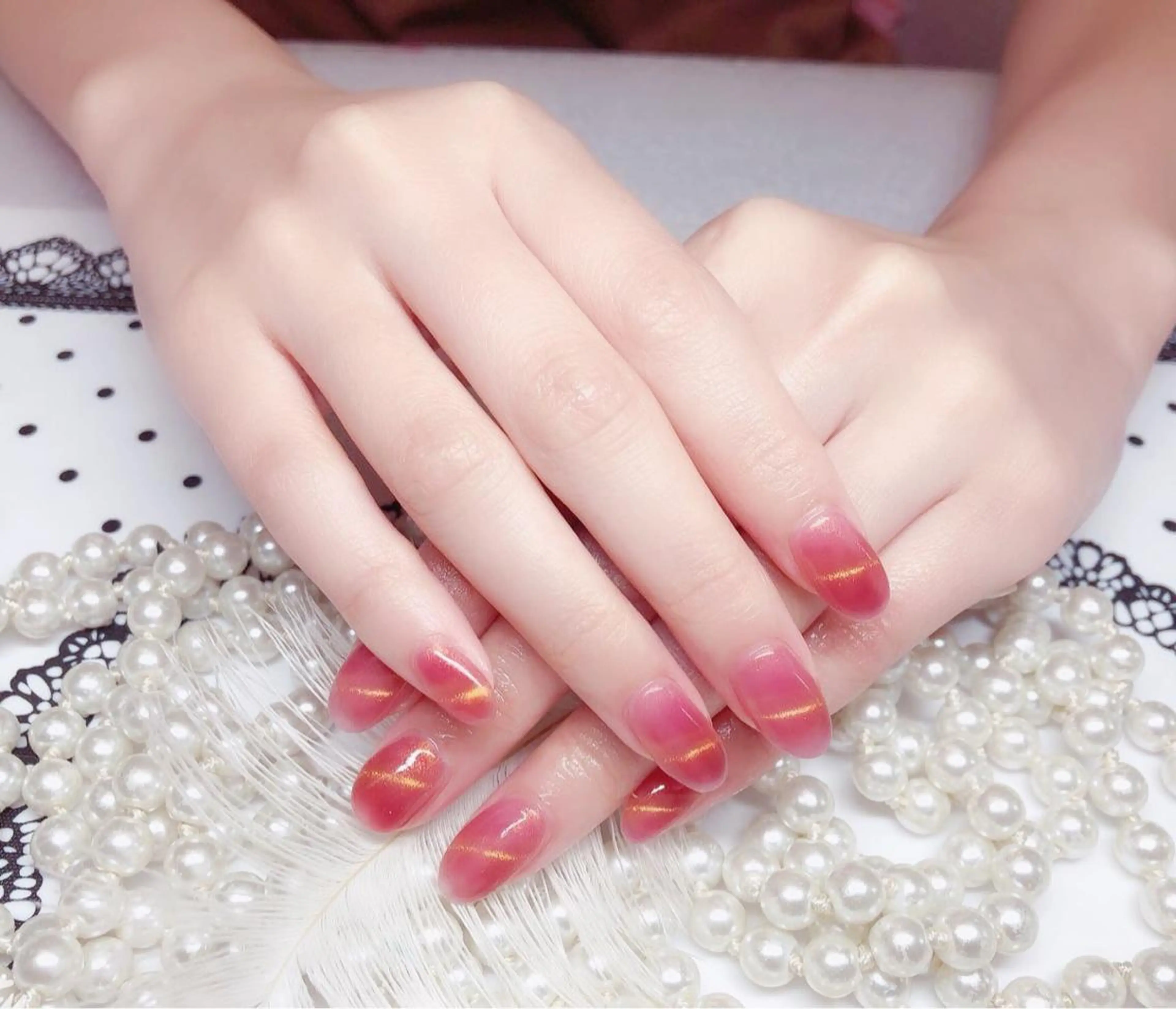 ネイル ハンドネイル マジック ミラーのネイルデザイン