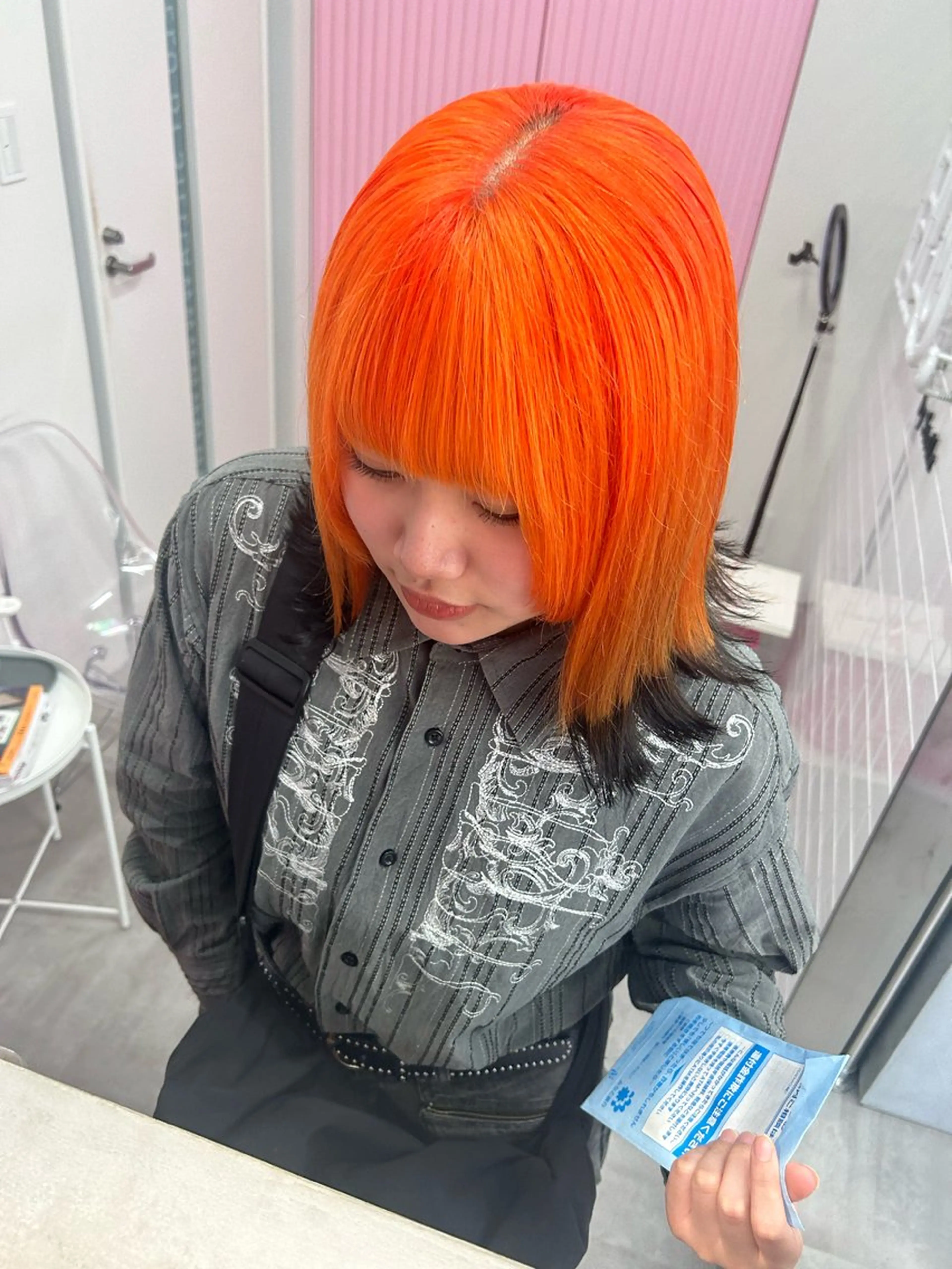 ミディアム カラー ヘアカラー トリートメント ELU.☁️ ARIのヘアスタイル