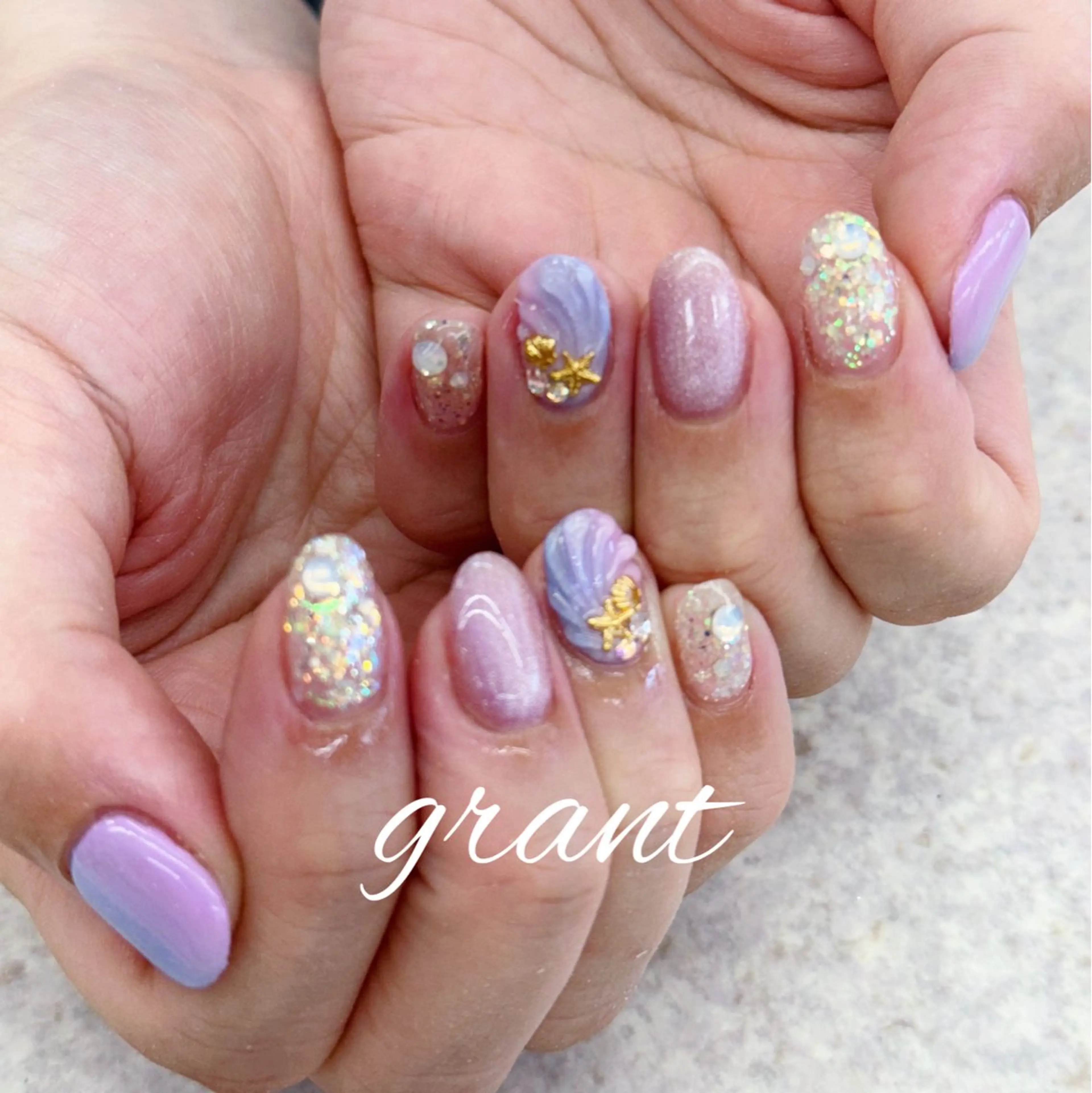 ネイル 夏ネイル ハンドネイル nail salon grant所属・nailsalon grantのネイルデザイン