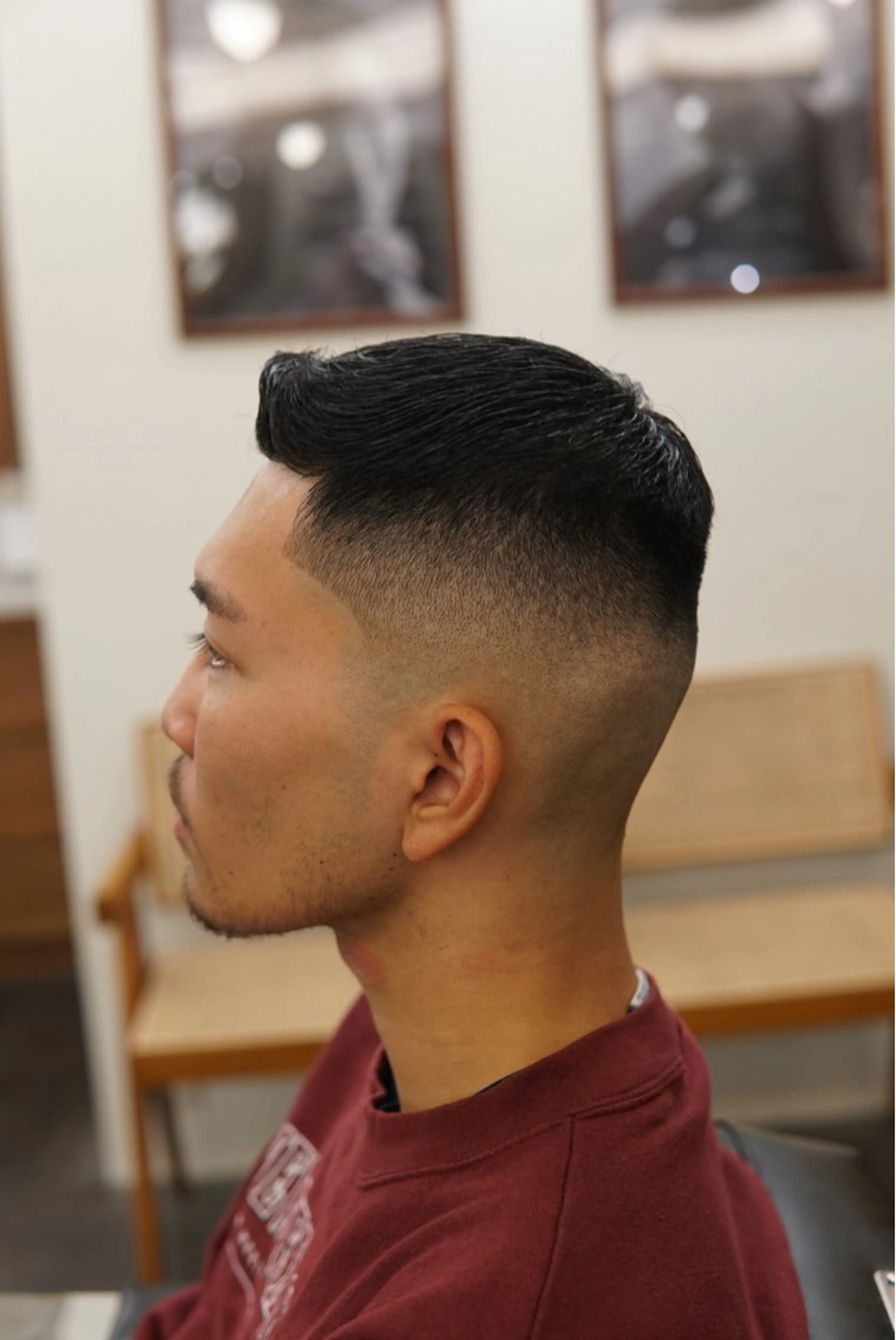 ショート メンズ フェードカット スキンフェード 竹内　スキンフェード 吉祥寺BARBERのヘアスタイル