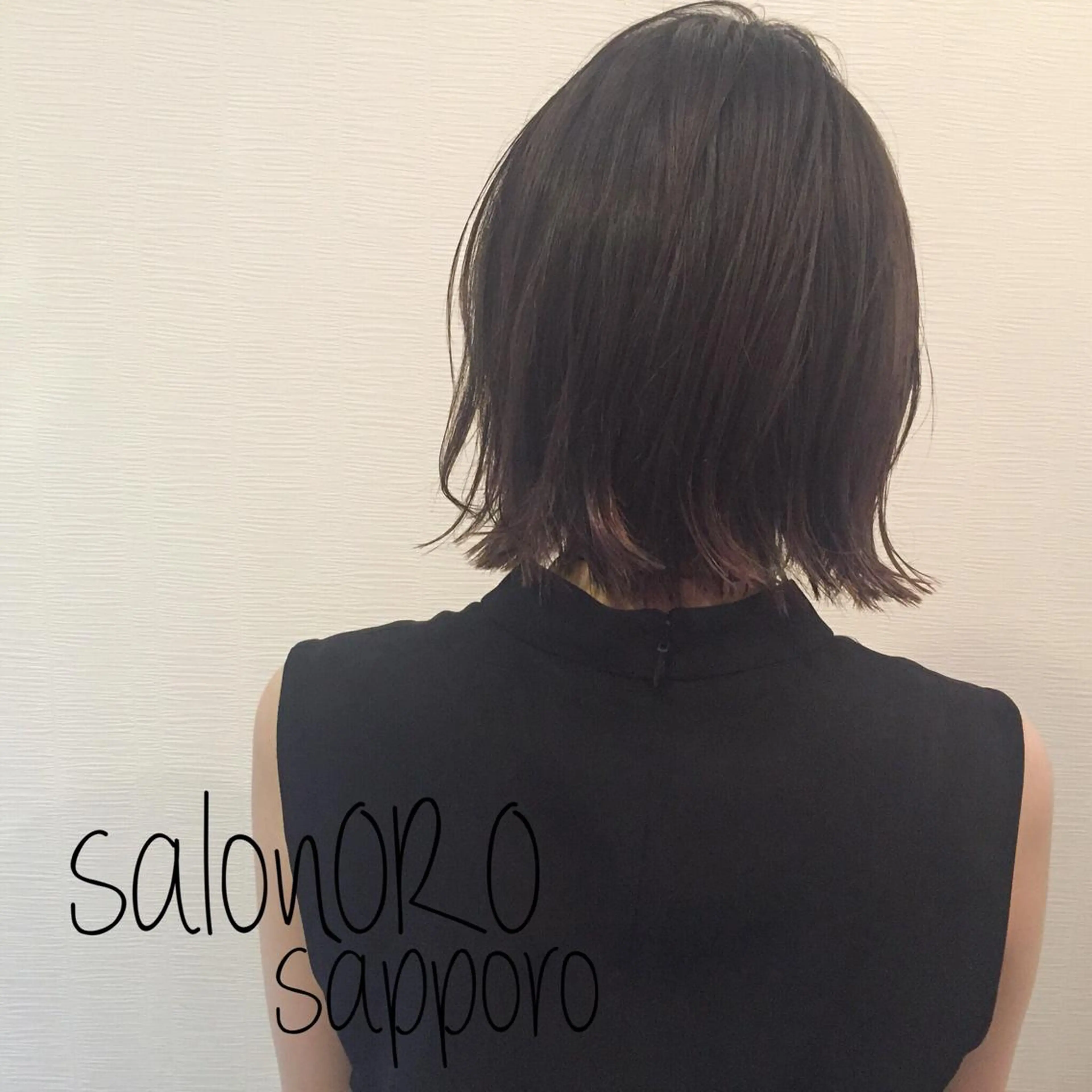 ミディアム 切りっぱなしボブ ボブ カット トリートメント 池田 真由美のヘアスタイル