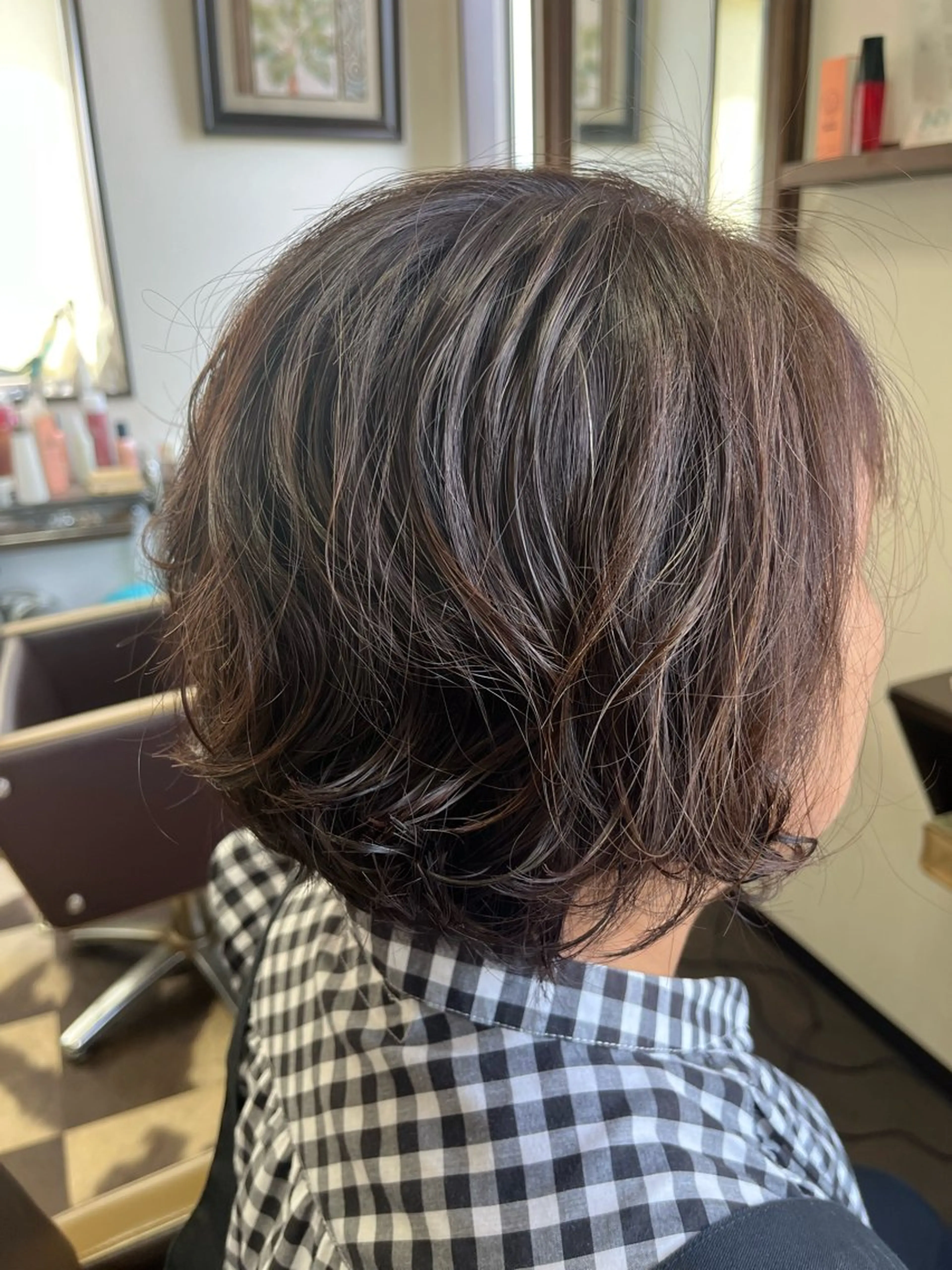 カラー パーマ 吉野 理絵のヘアスタイル