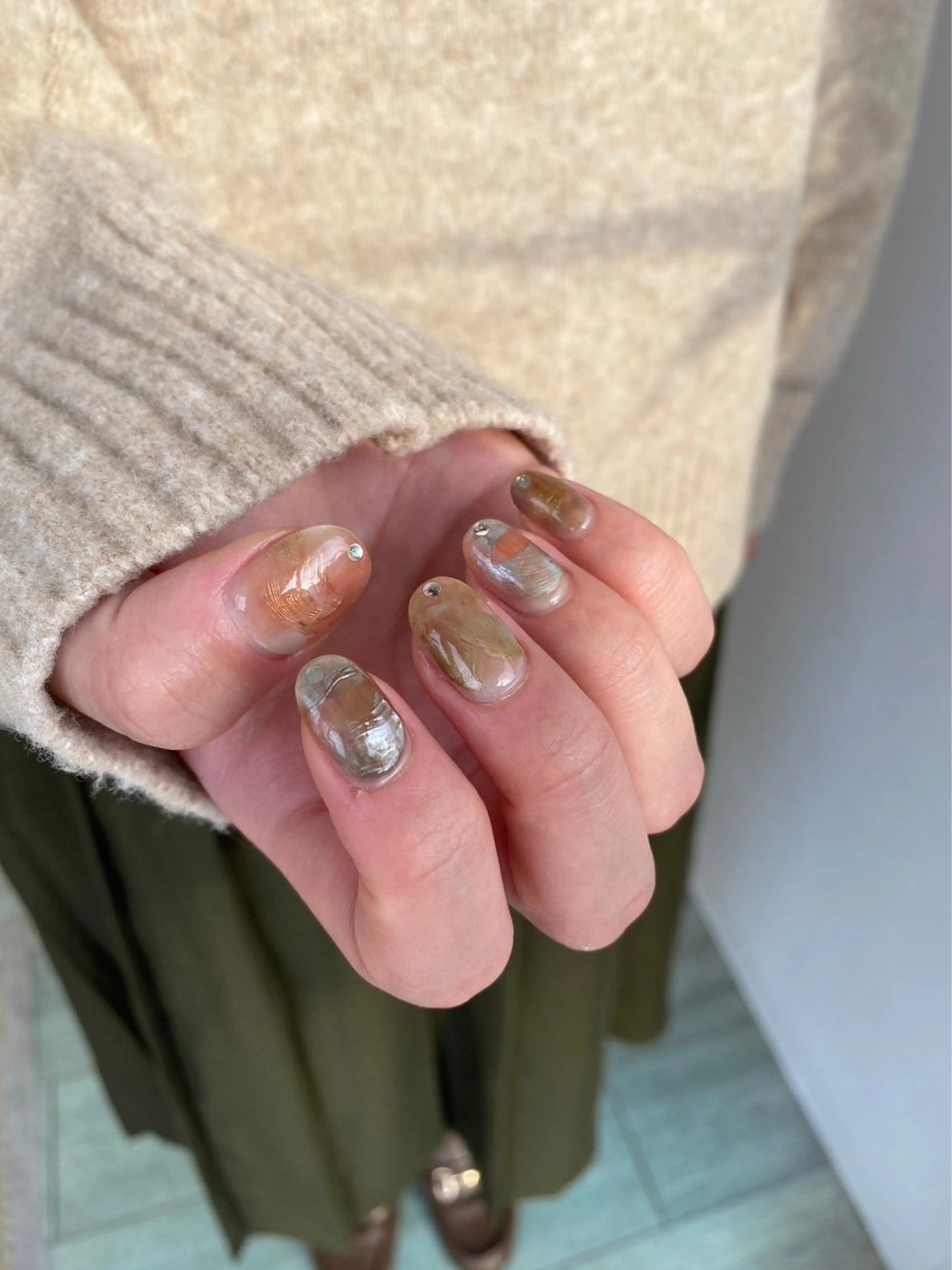 ネイル オーロラネイル マグネットネイル メンズネイル ニュアンスネイル シンプルネイル ハンドネイル 草加ニュアンスネイル 🌚hersのネイルデザイン