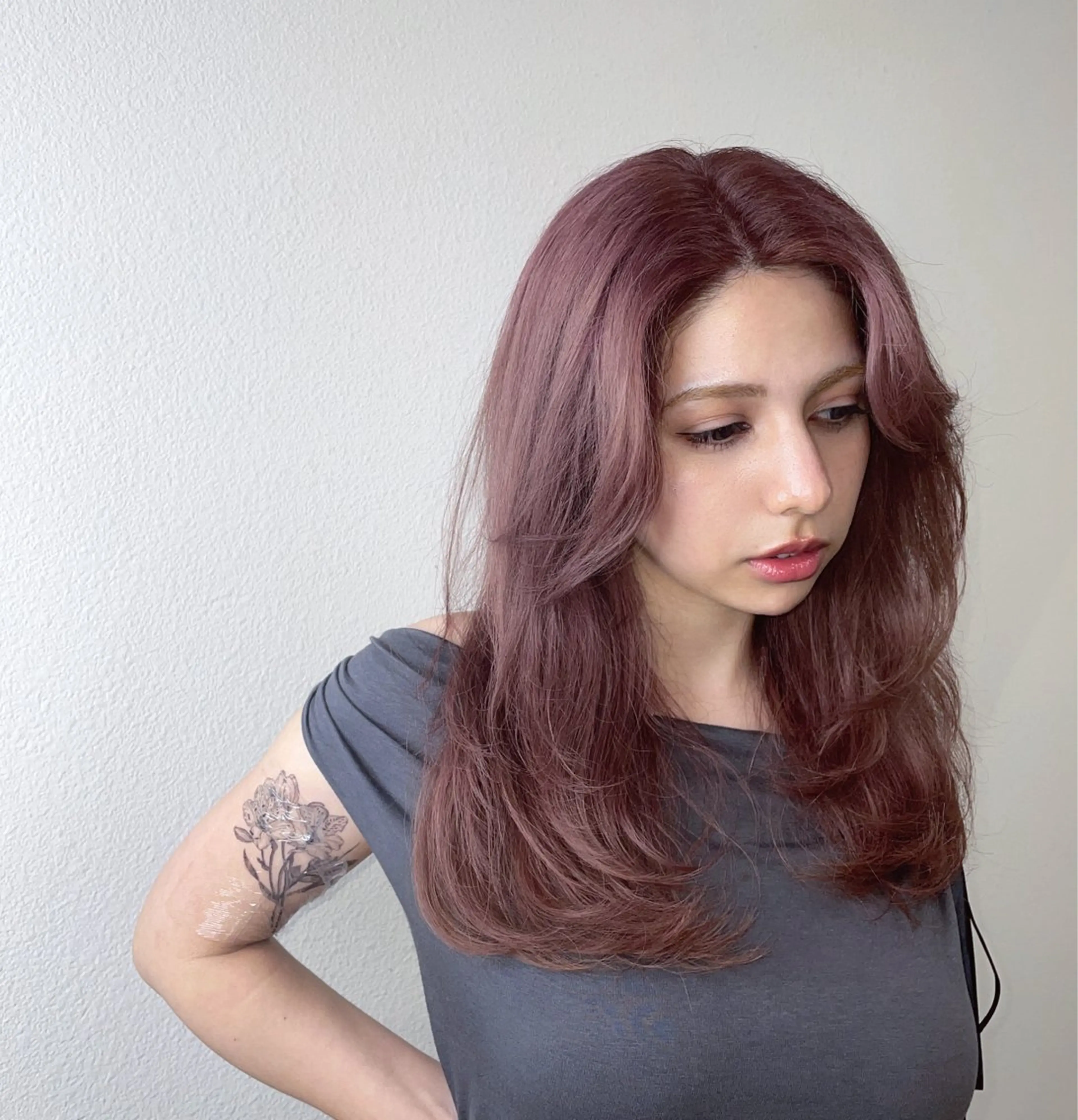 セミロング カラー fand千葉 Sayaka❄️のヘアスタイル