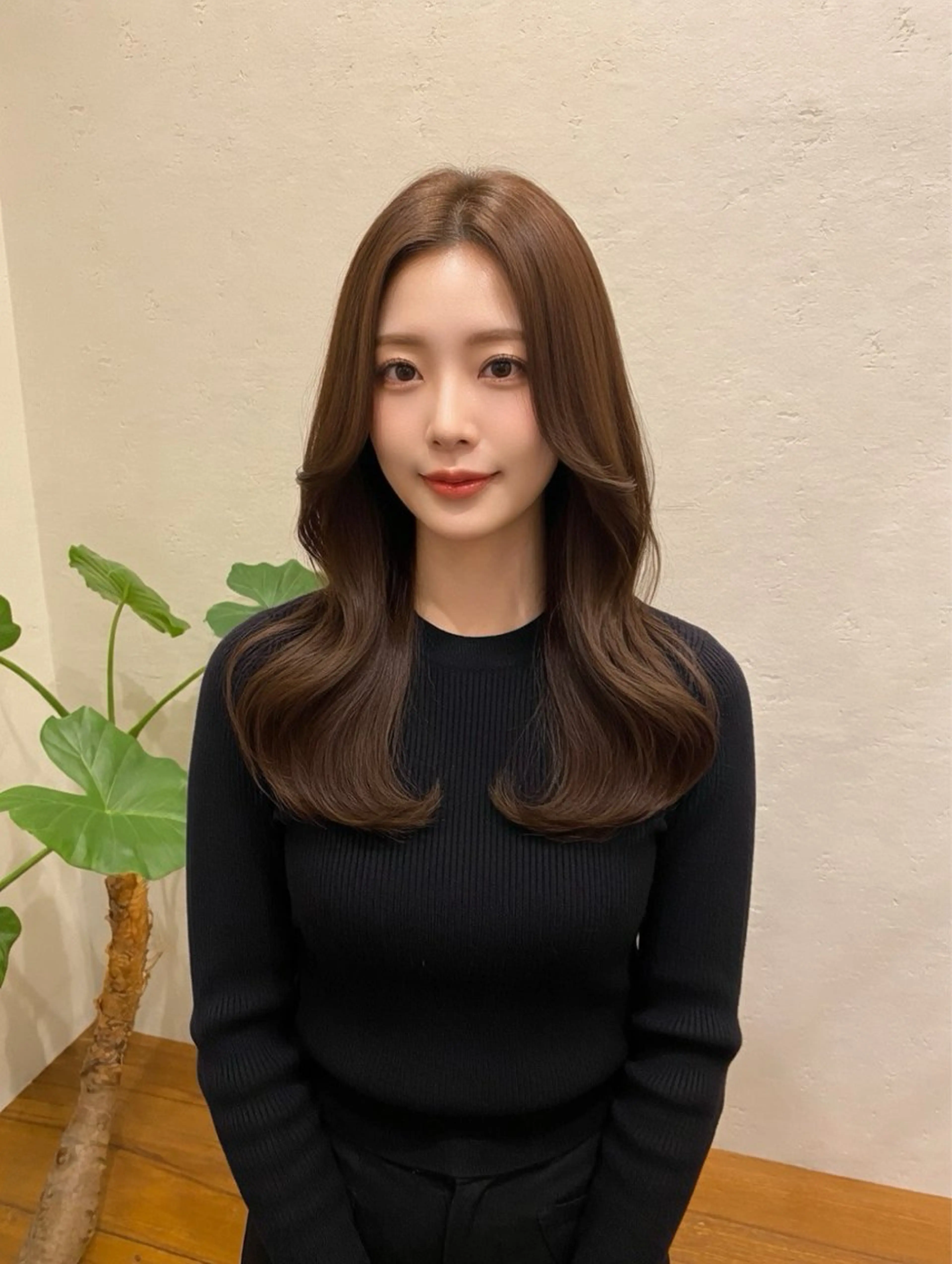 ロング カラー カット ヘアカラー トリートメント 透明感カラー/ 小顔カット/ミヅキのヘアスタイル