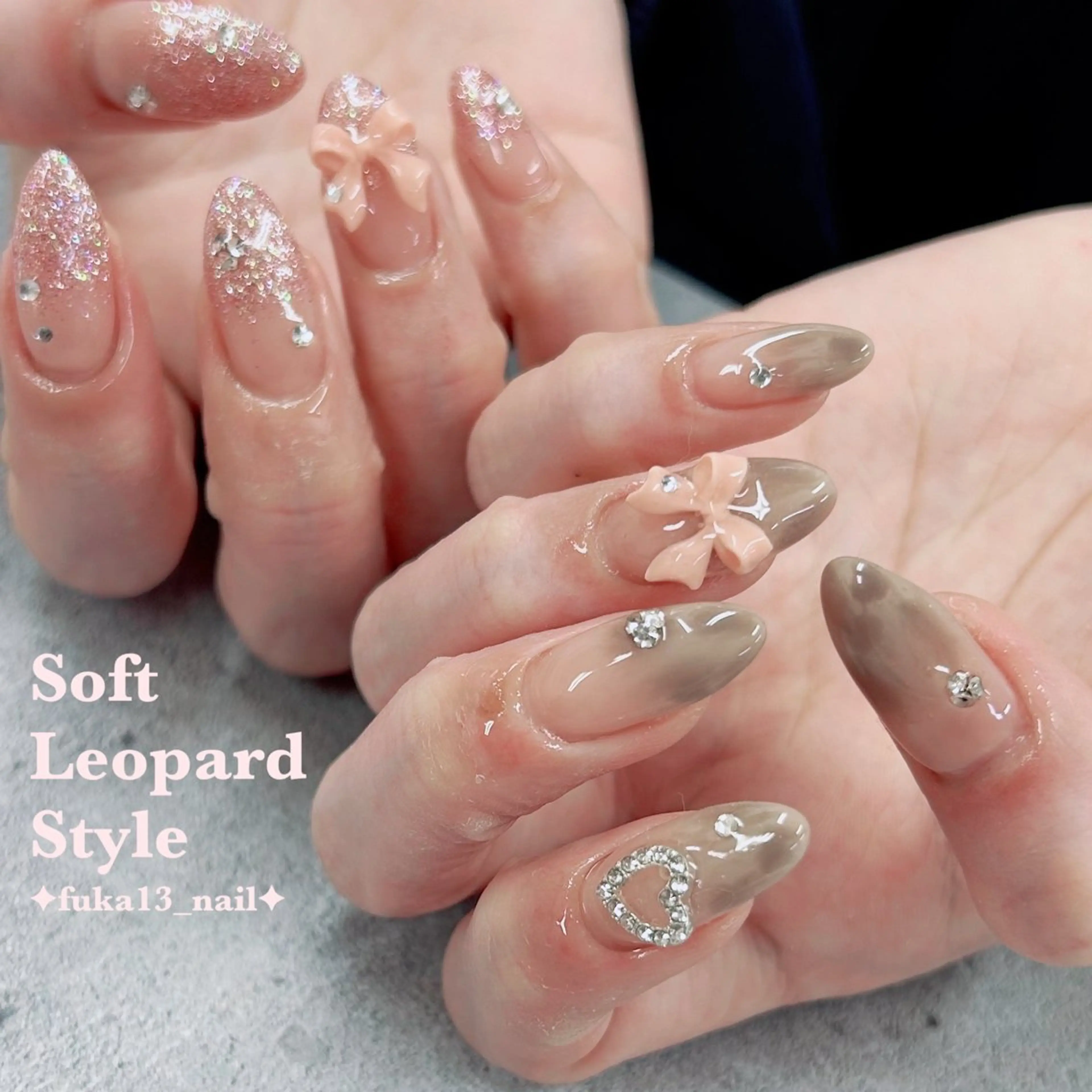 ネイル ガーリー 韓国ネイル リボン 冬ネイル ハンドネイル Nail♡Fuka. /5月予約受付中のネイルデザイン