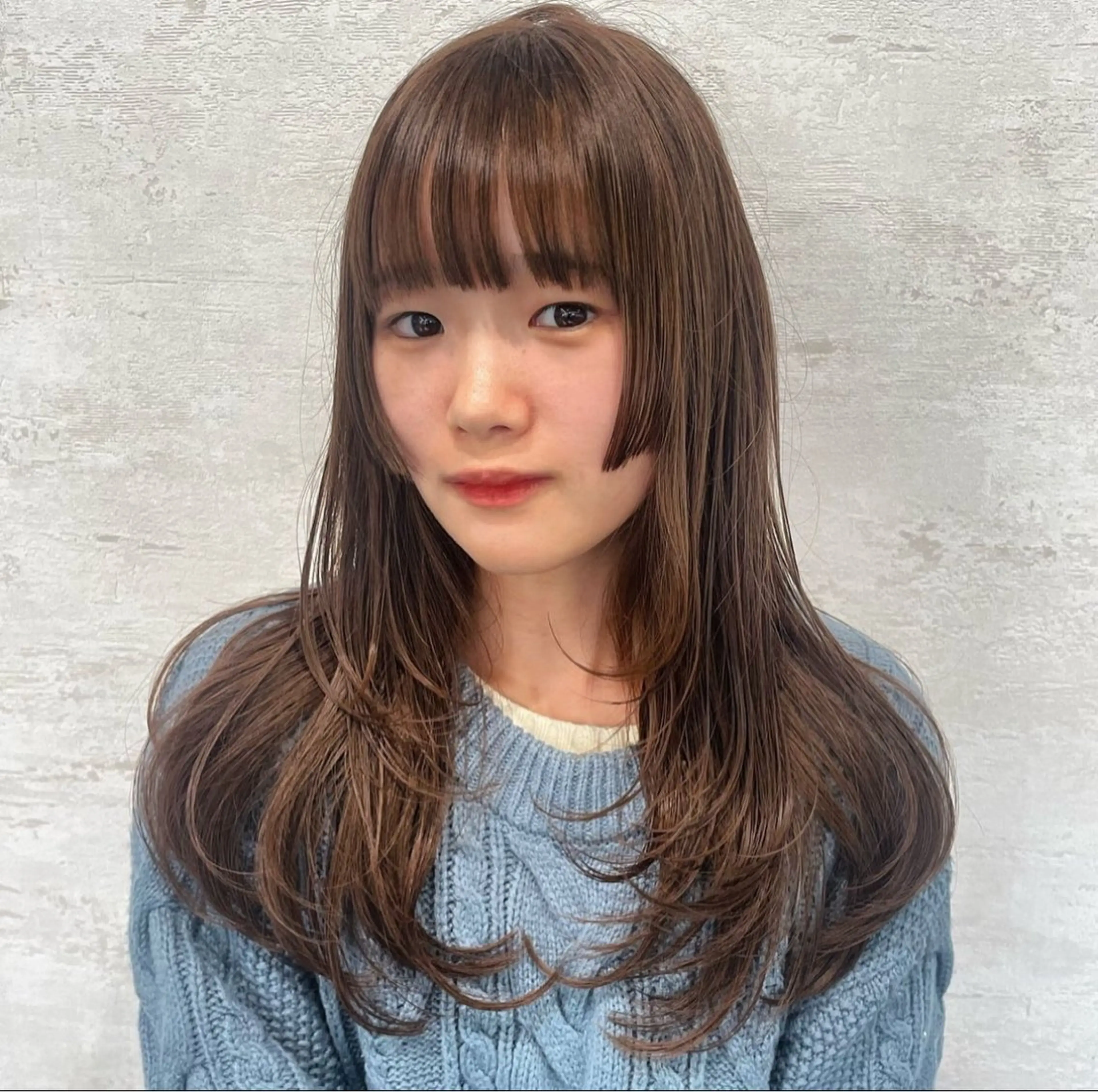 ロング カット ヘアカラー トリートメント レイヤー/髪質改善/ 飯尾百花のヘアスタイル