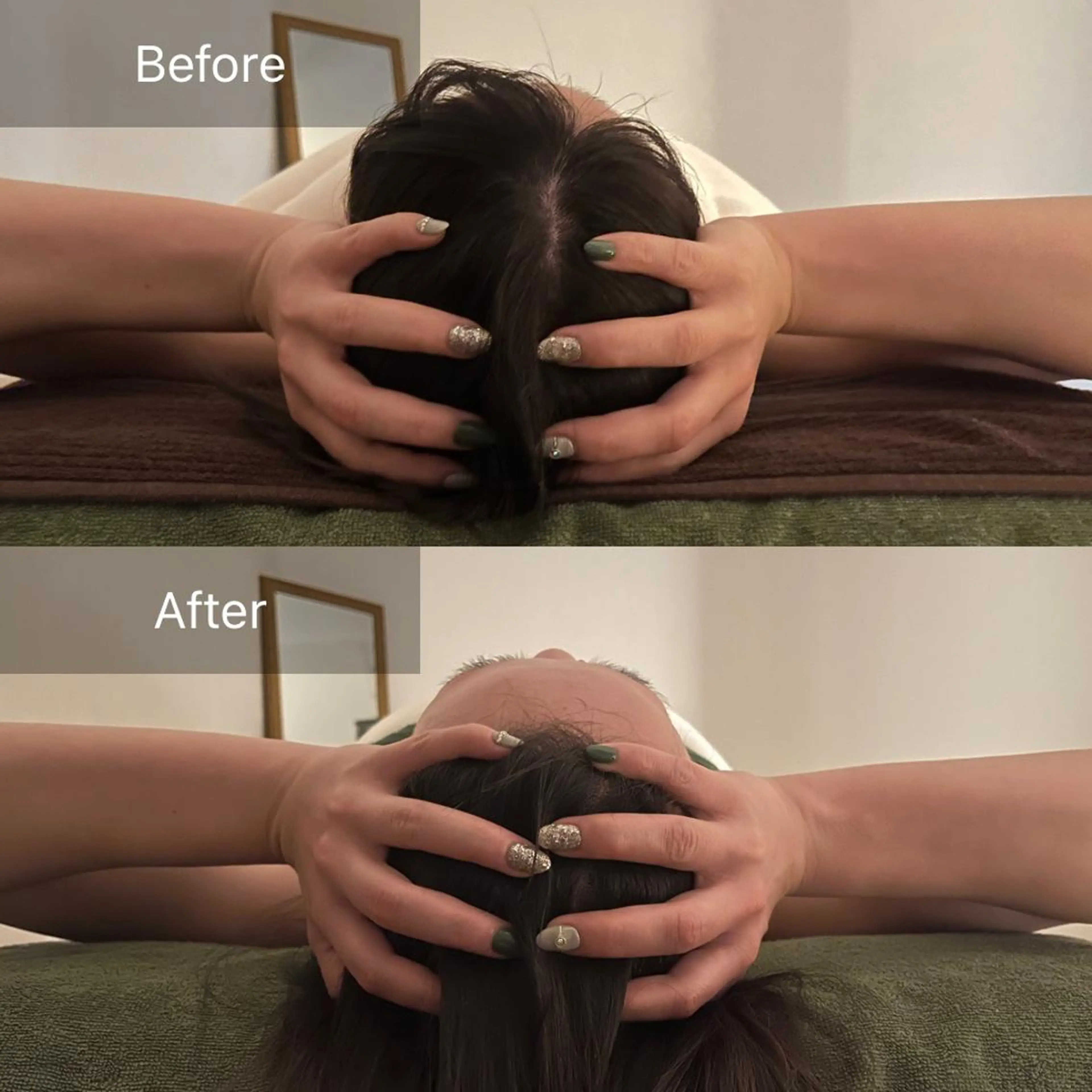 ミディアム カラー パーマ メンズ ネイル マツエク・マツパ エステ リラク 即小顔•眠りの 温ヘッド【jiu】のエステ・リラクイメージ