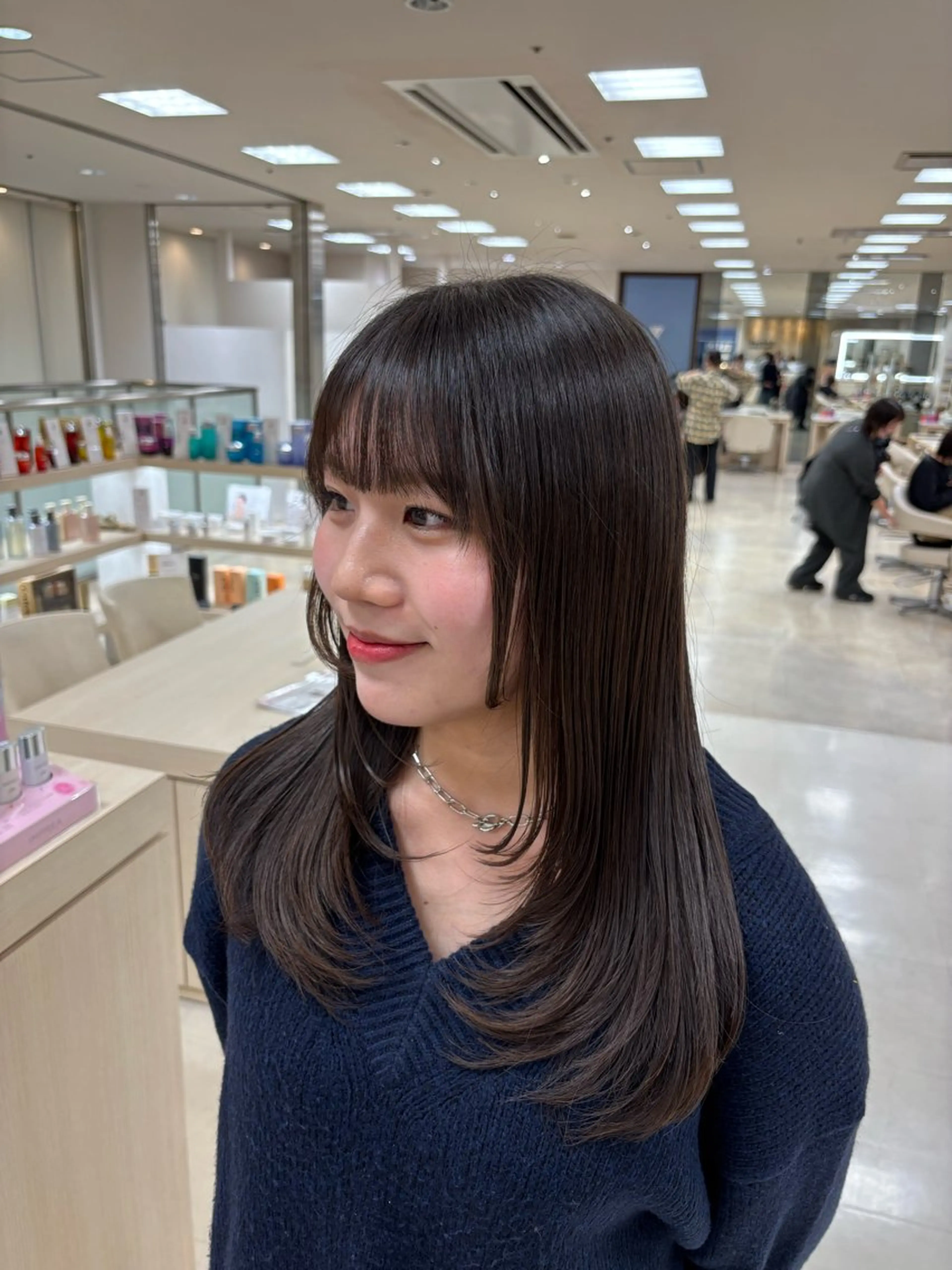 セミロング 🎀暖色カラー/透明 感カラー/ひな🎀のヘアスタイル