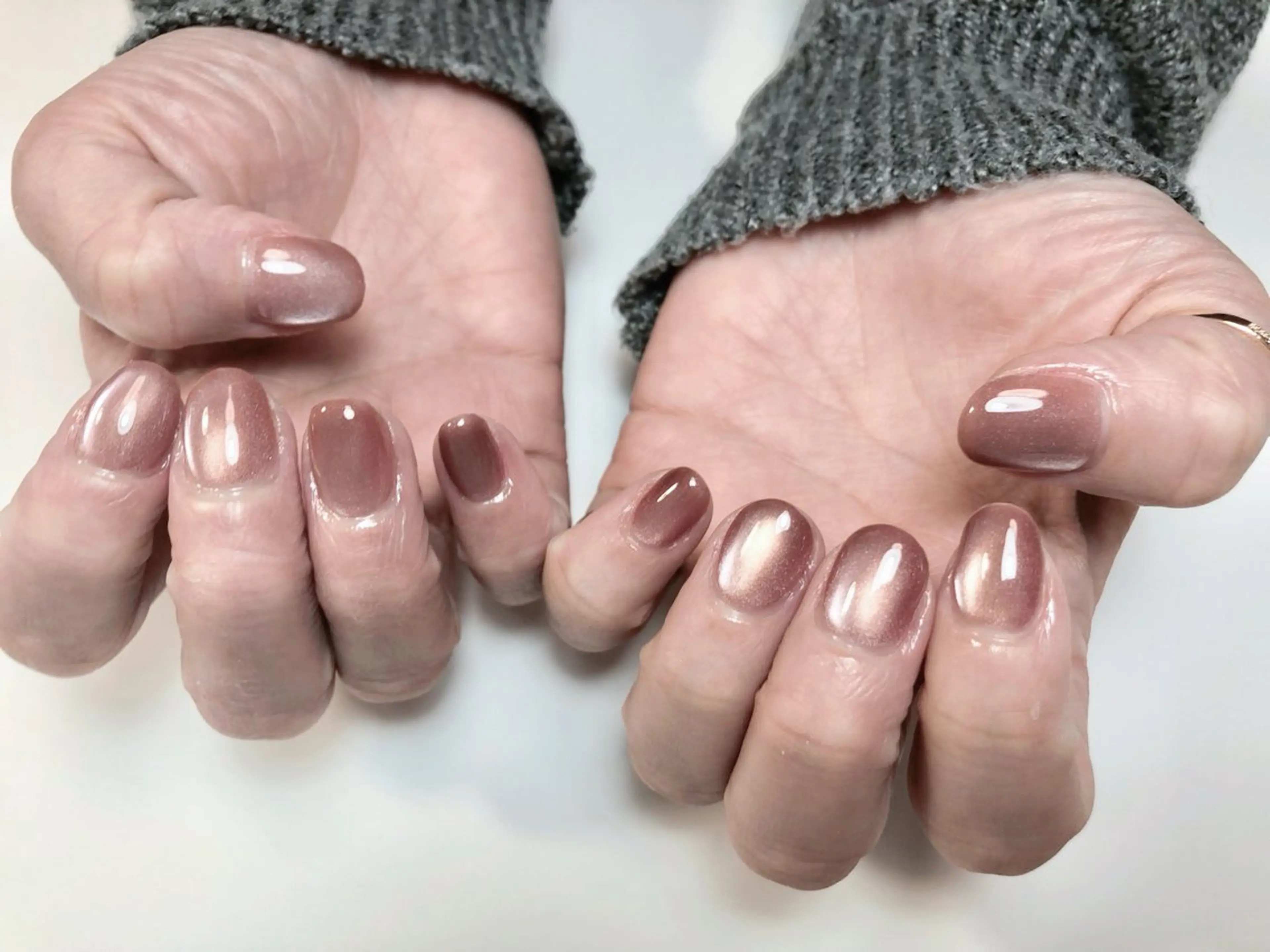 ネイル マグネットネイル ワンカラーネイル atelier in bloomのネイルデザイン