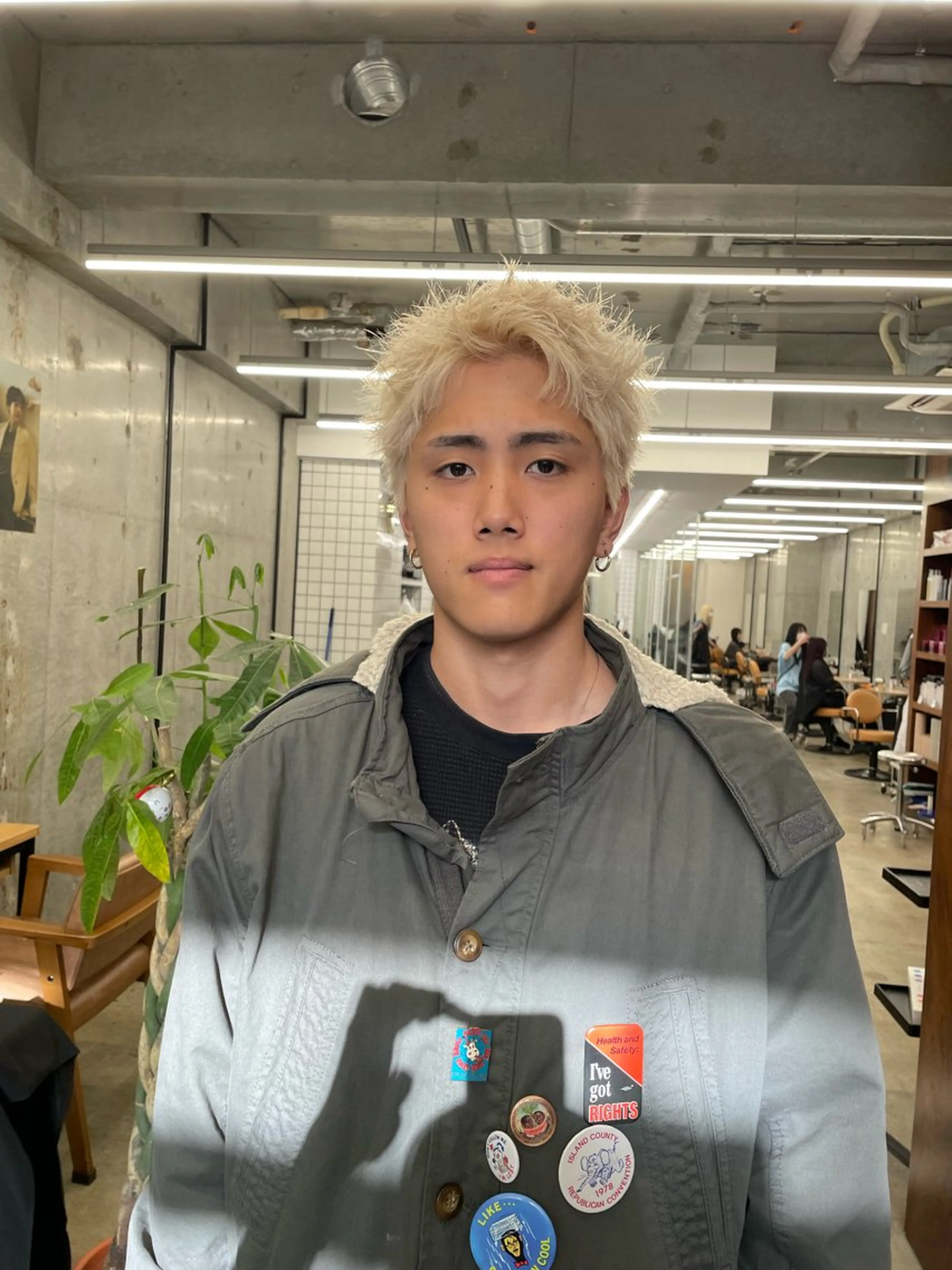 ショート カラー メンズ カット ヘアカラー メンズショート/ 海外ブロンド/ｿｳﾀのヘアスタイル