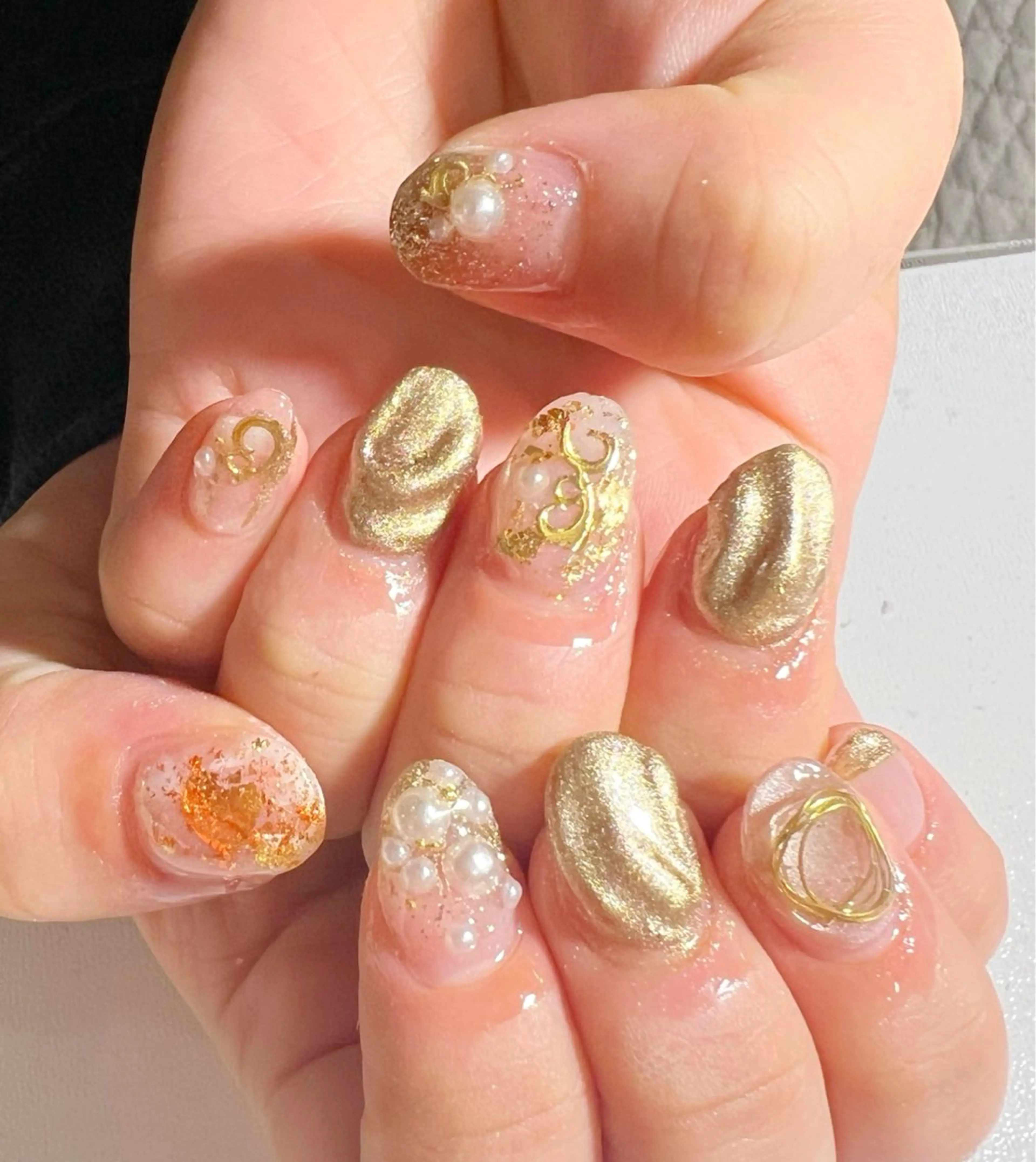 ネイル 成人式 卒業式 ハンドネイル private salon mieのネイルデザイン