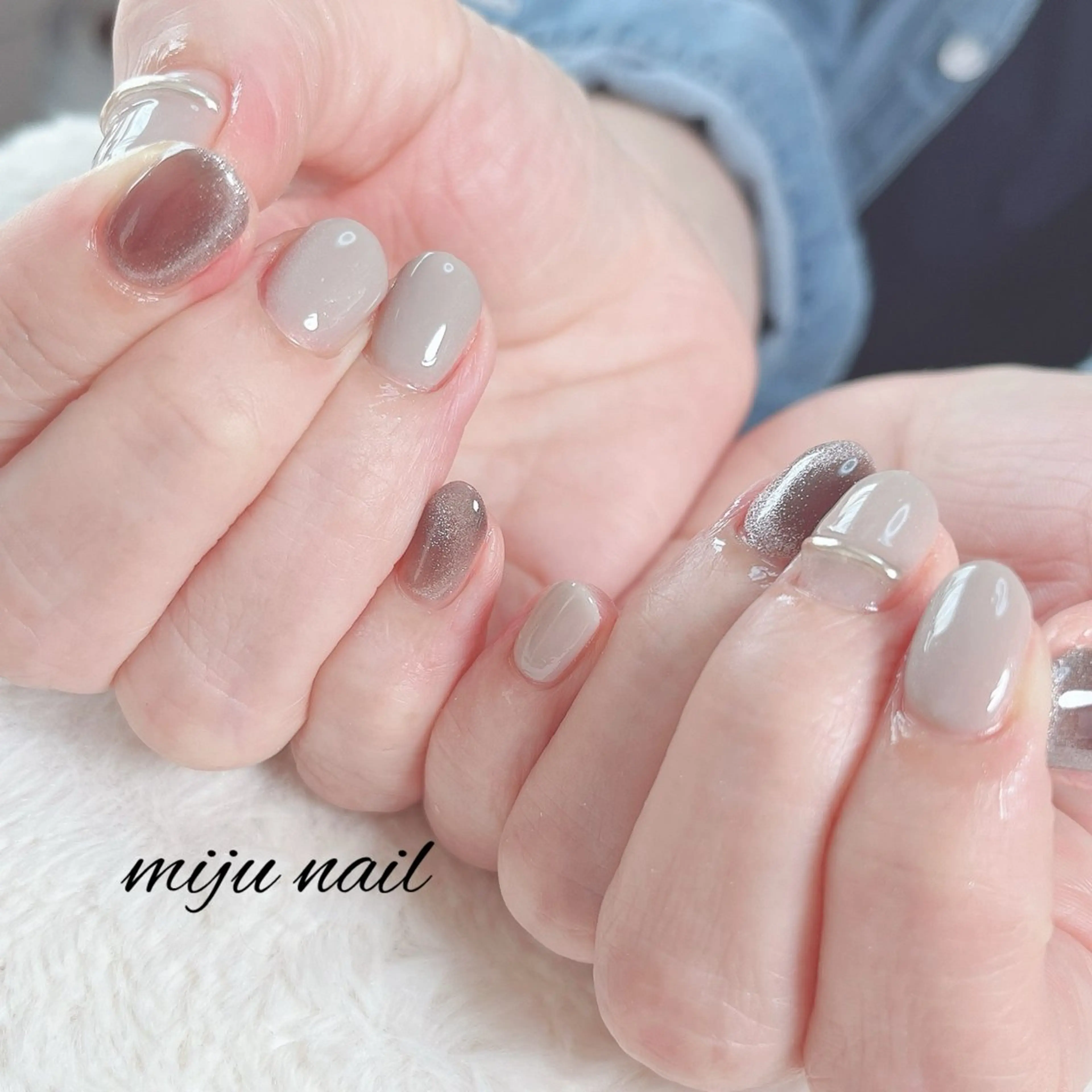 ネイル ❁miju nail 大人上品/自爪育成のネイルデザイン