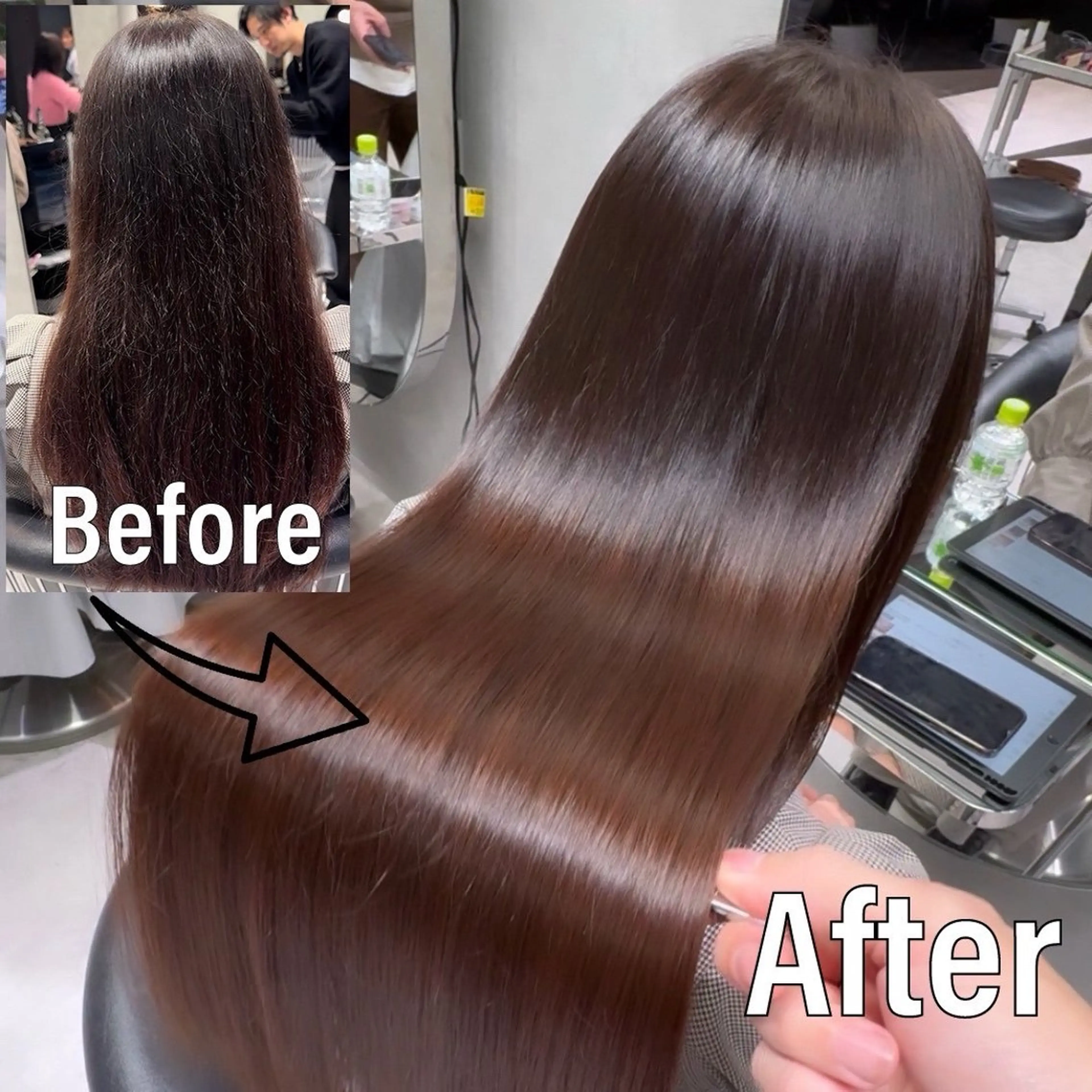 🎀縮毛矯正🎀うる艶髪質改善❤️‍🔥ストレート最新の薬剤や最高の技術と知識で人生史上最高のツヤツヤ髪へ✨の写真