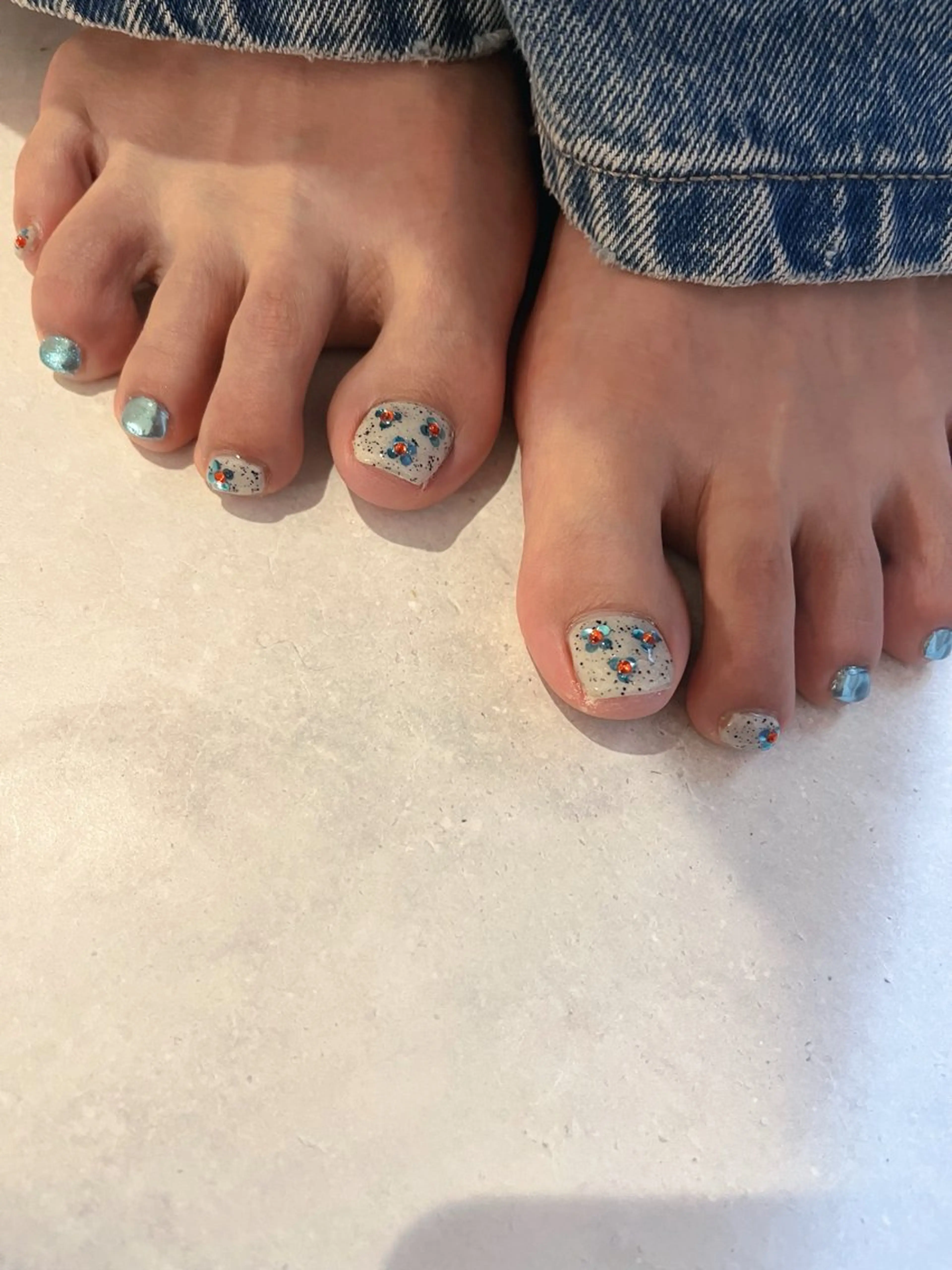 ネイル フットネイル K Aのネイルデザイン