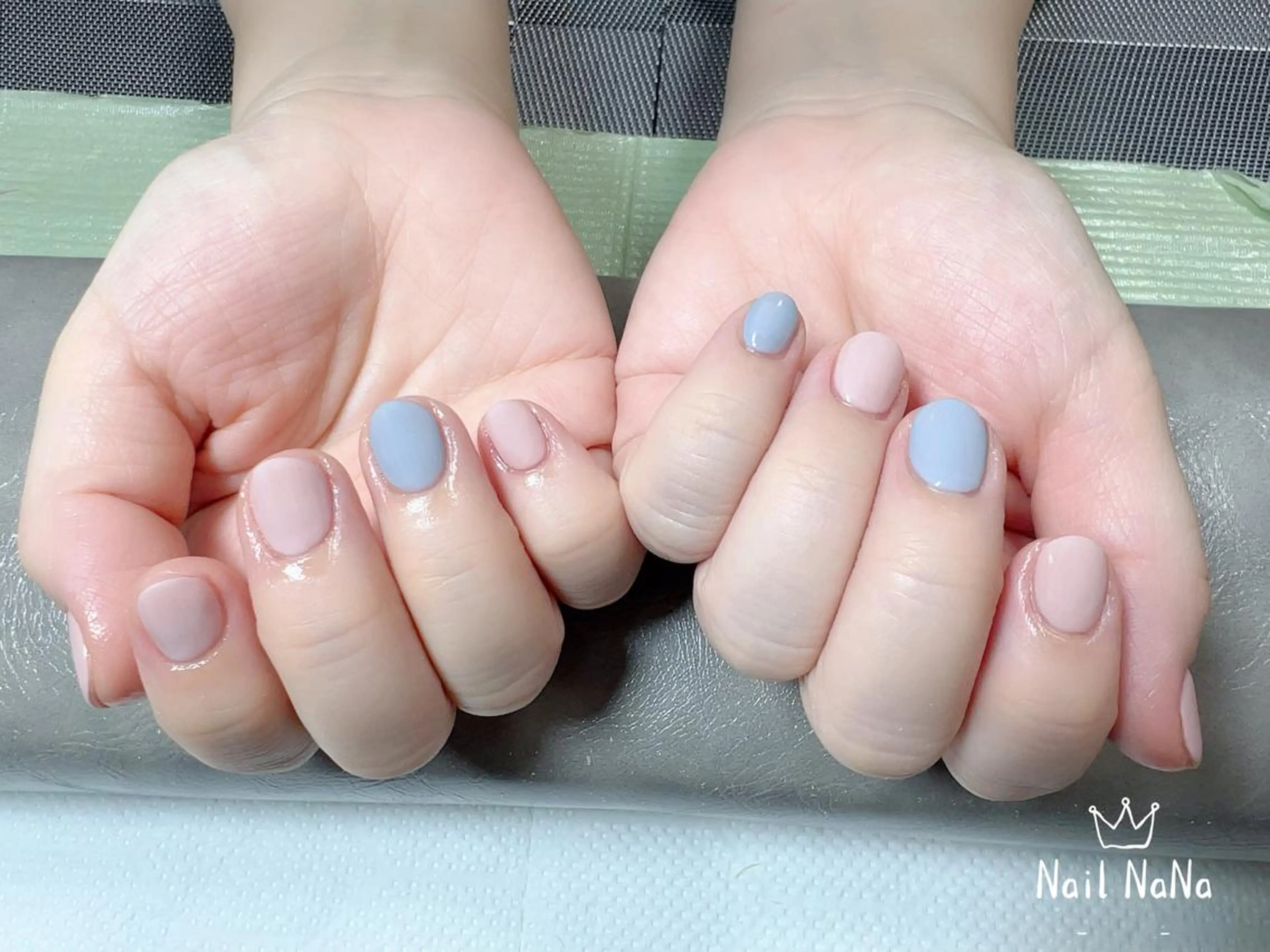 ショート カラー ネイル マットネイル Nail NaNaのネイルデザイン