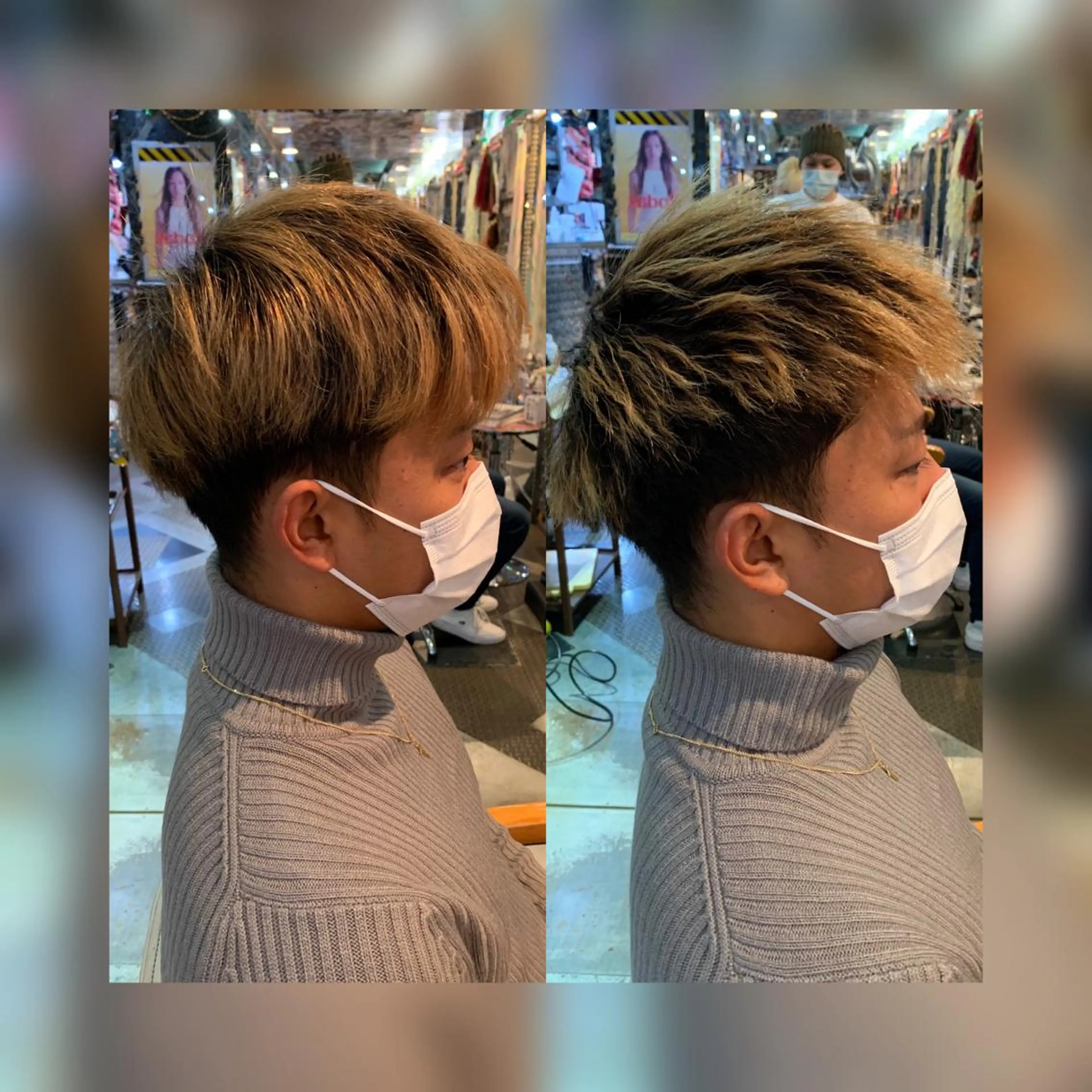 ショート パーマ ヘアアレンジ メンズ メンズパーマ メンズツイストパーマ ツイストパーマ 🌈派手髪エクステ ブレイズ🌈ひろとのヘアスタイル