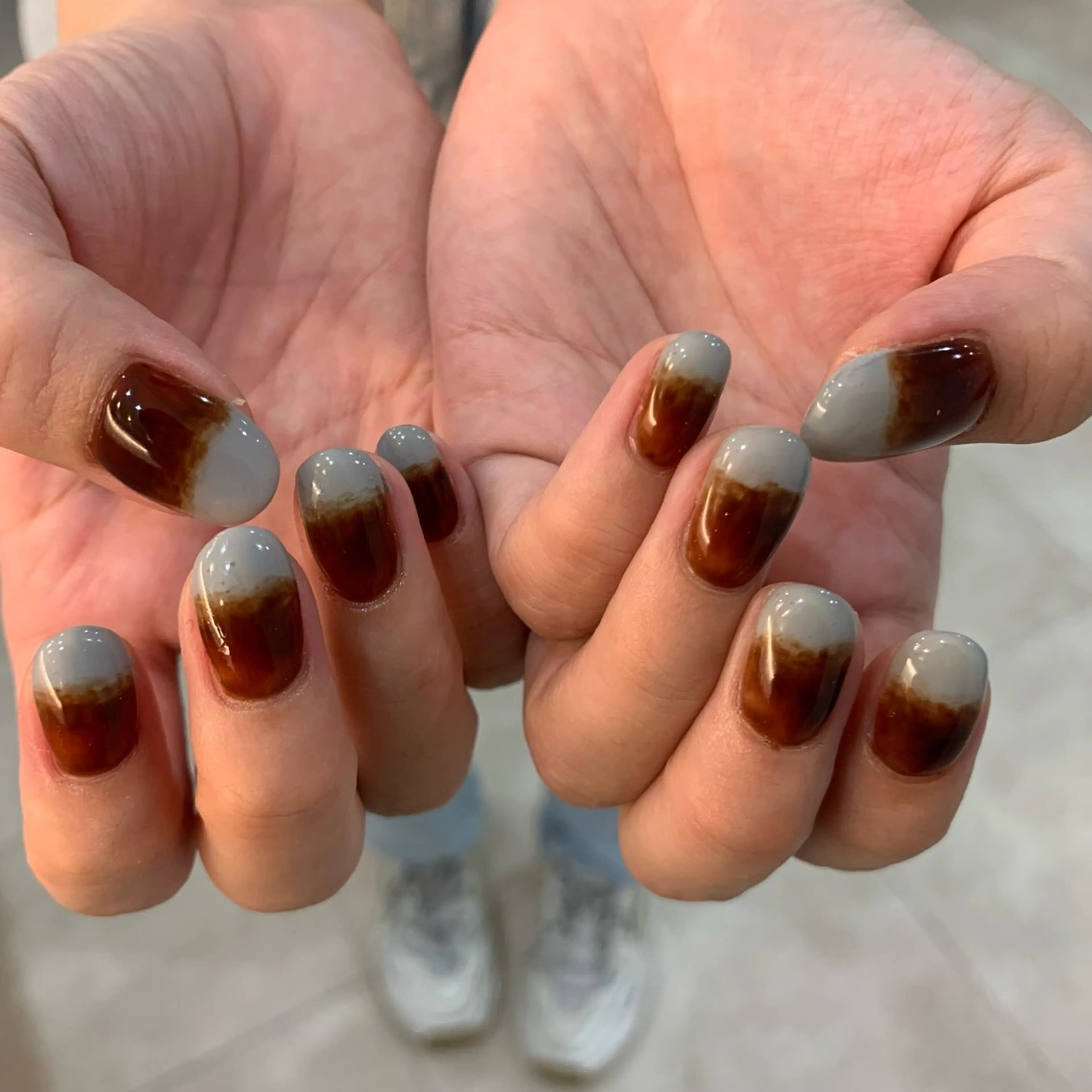 ネイル ハンドネイル フットネイル ゆびノさき茨木店 ニュアンス/アートのネイルデザイン