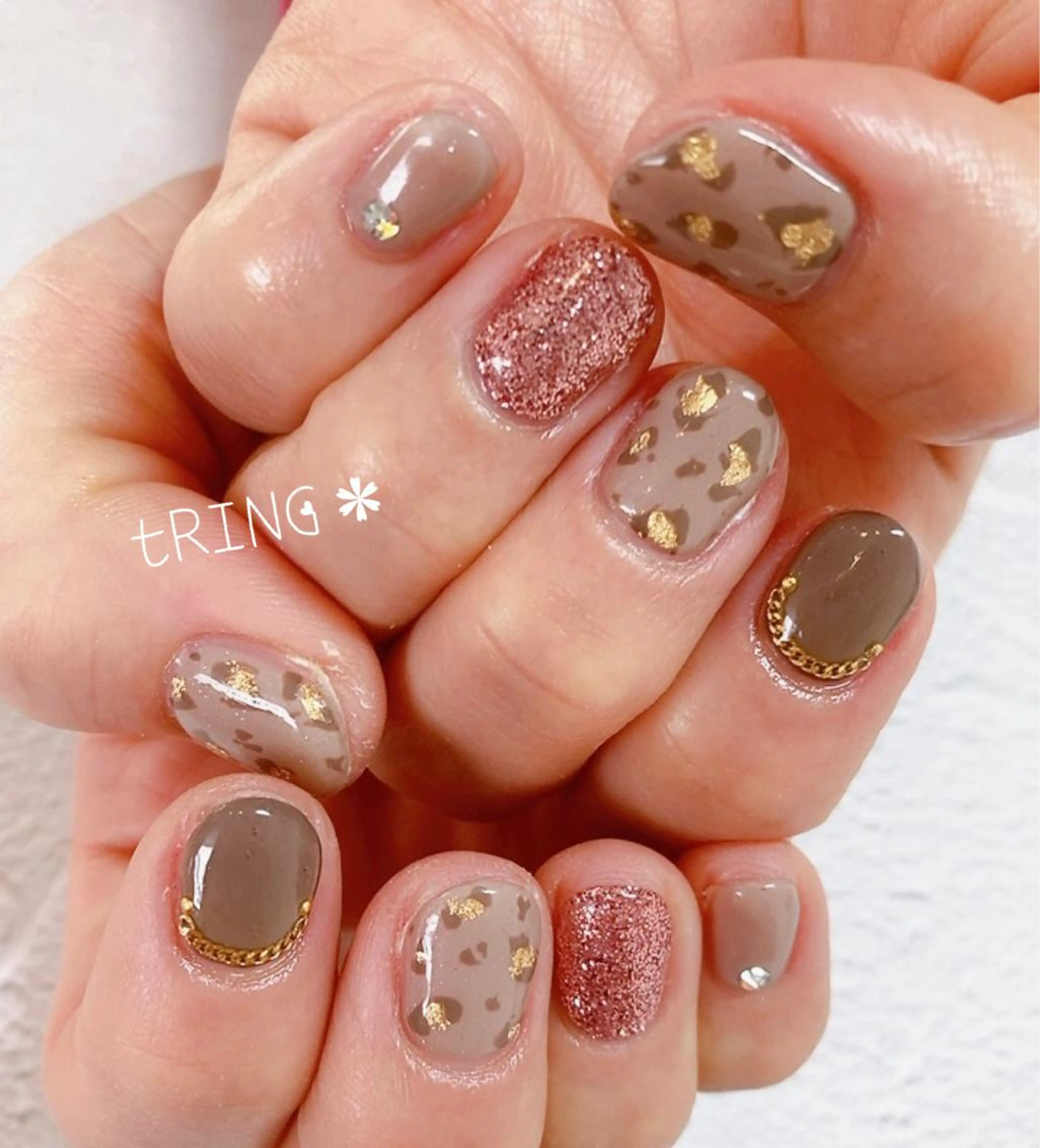 ネイル ハンドネイル tRING＊ しいの木台のネイルデザイン