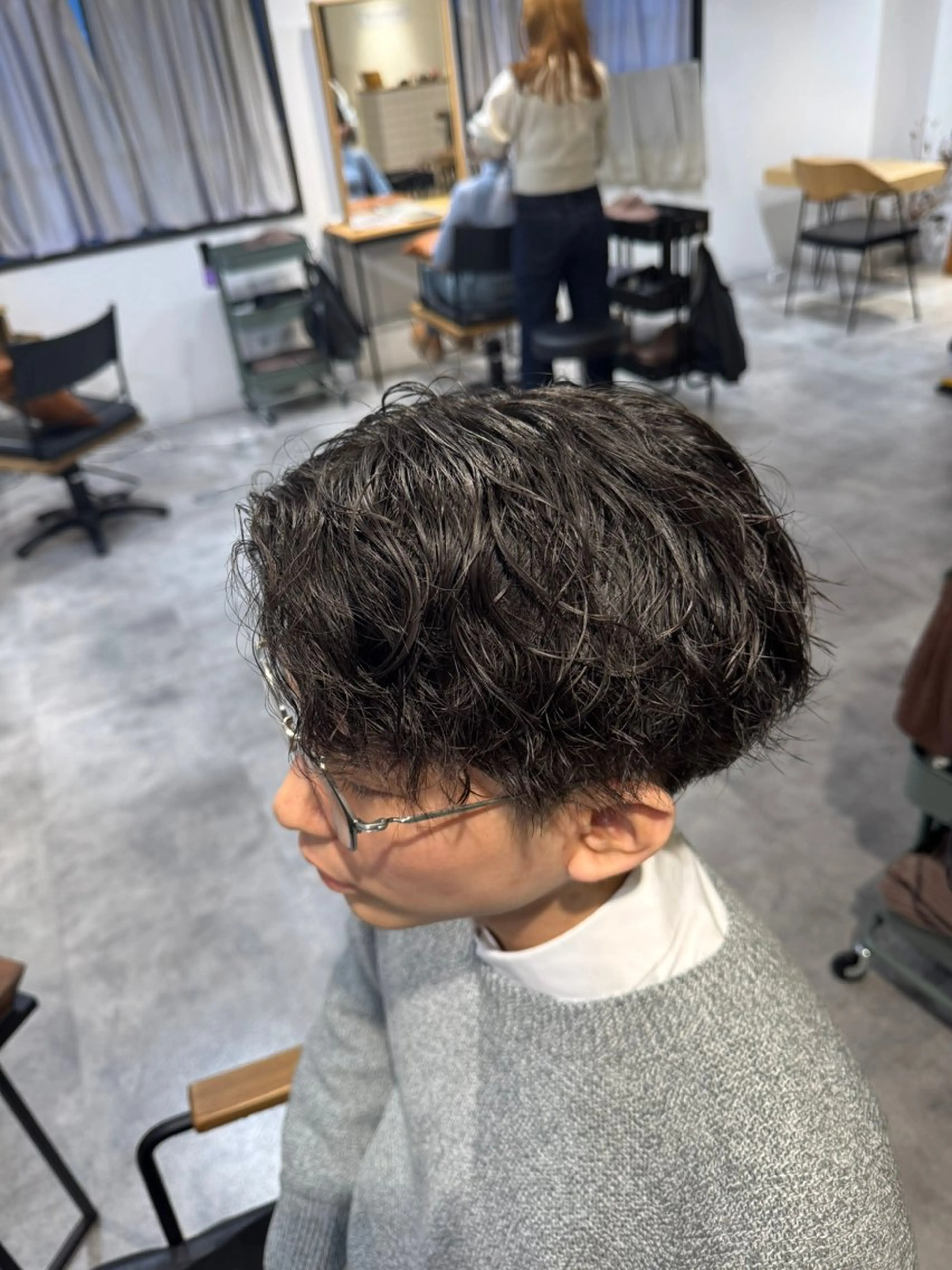 ショート パーマ メンズ 髪質改善/縮毛矯正 /メンズパーマ川田のヘアスタイル