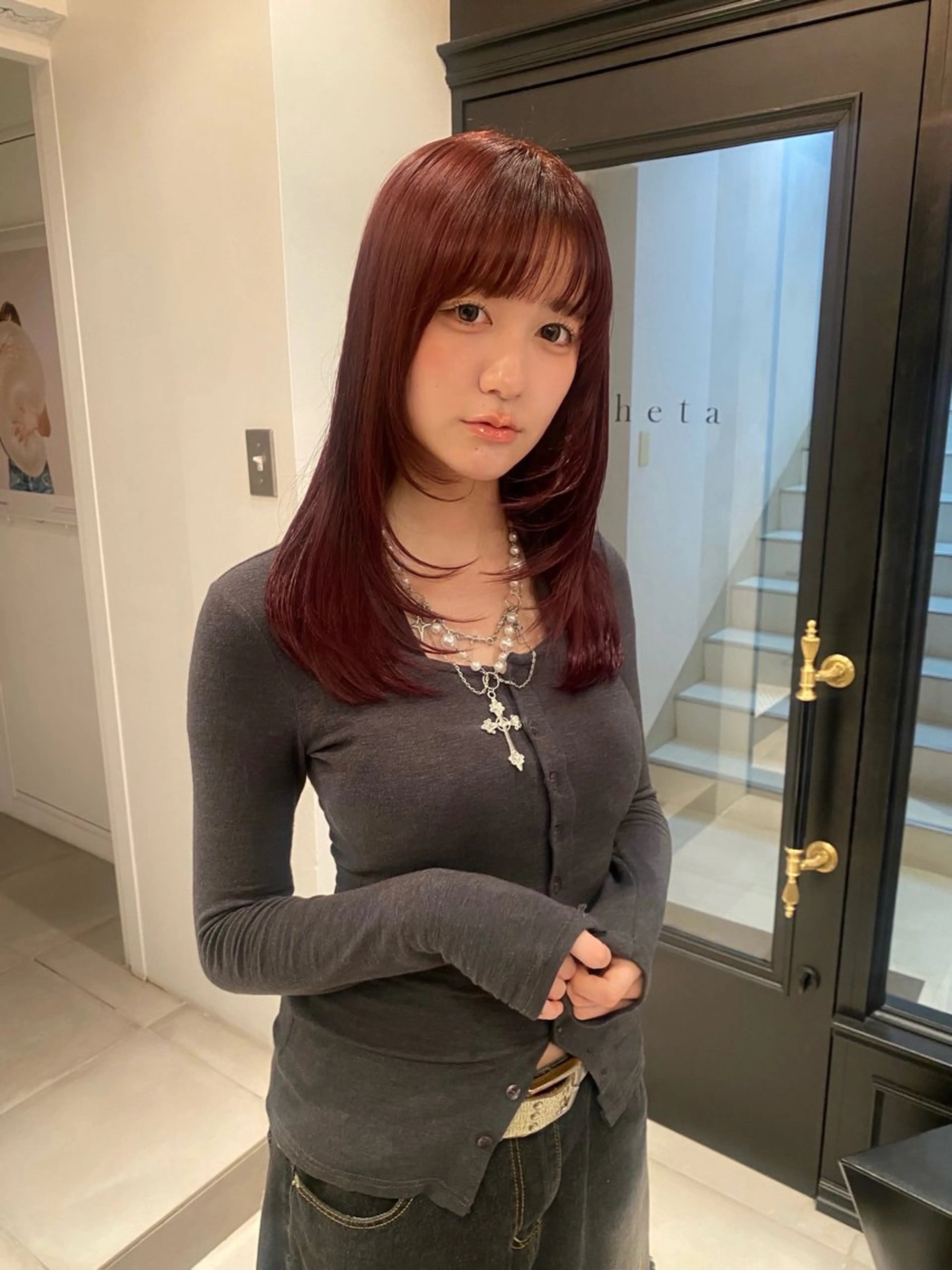 セミロング カラー riria/ボブ /透明感カラー🎀のヘアスタイル