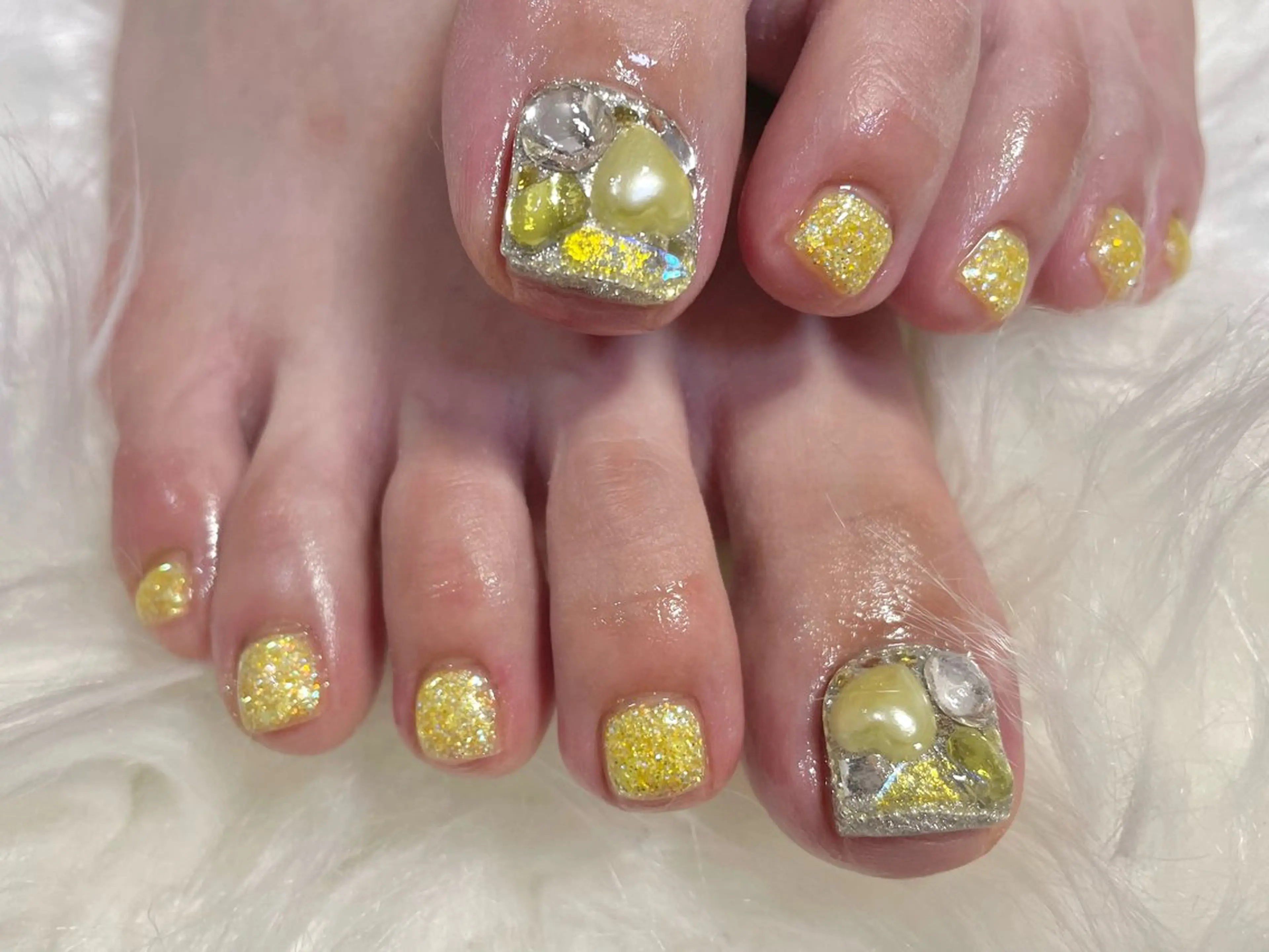ネイル 長さ出し フットネイル RUMI nailのネイルデザイン