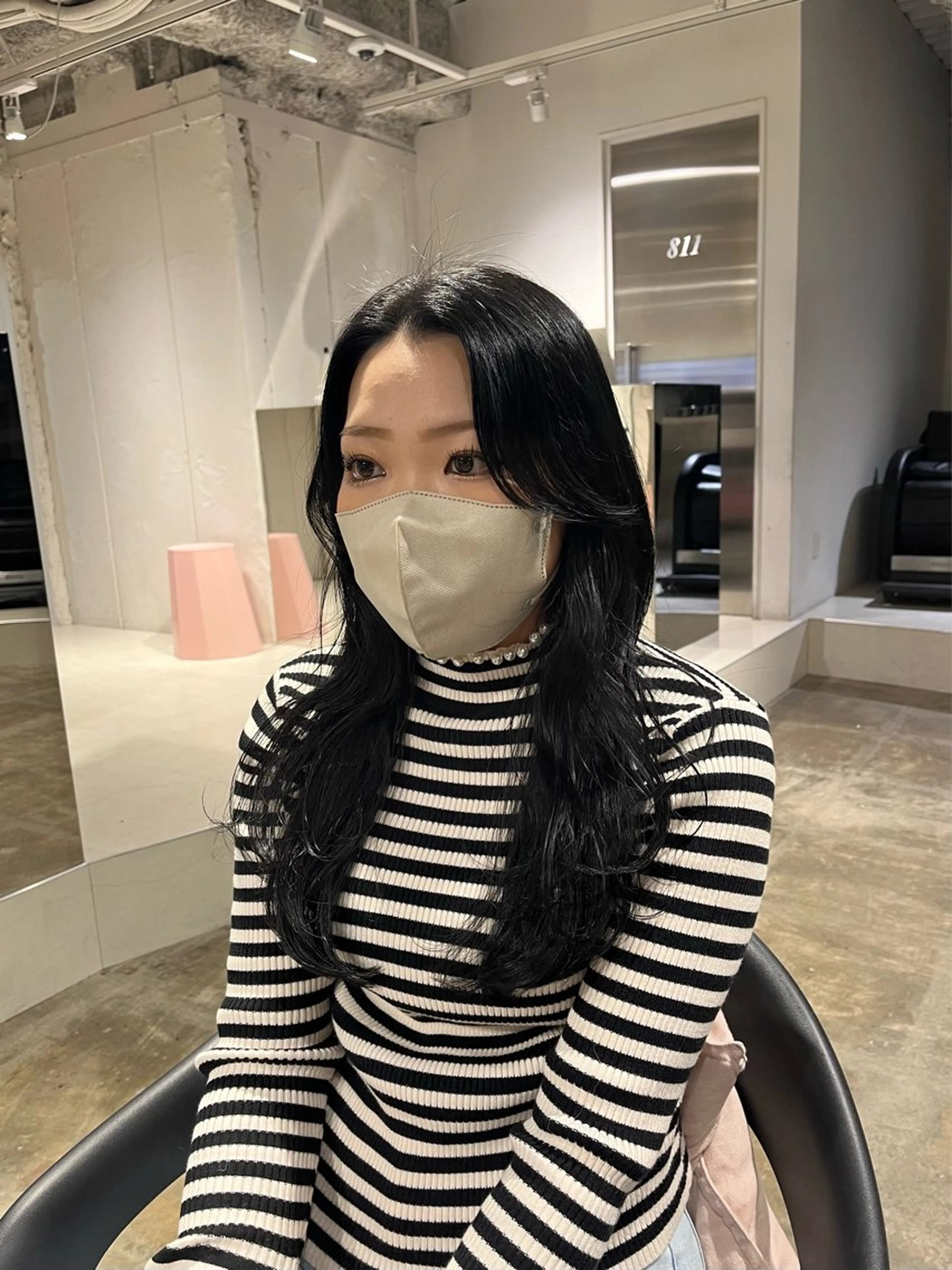 セミロング 🟡ひろの/ツヤ カラー/髪質改善🟡のヘアスタイル