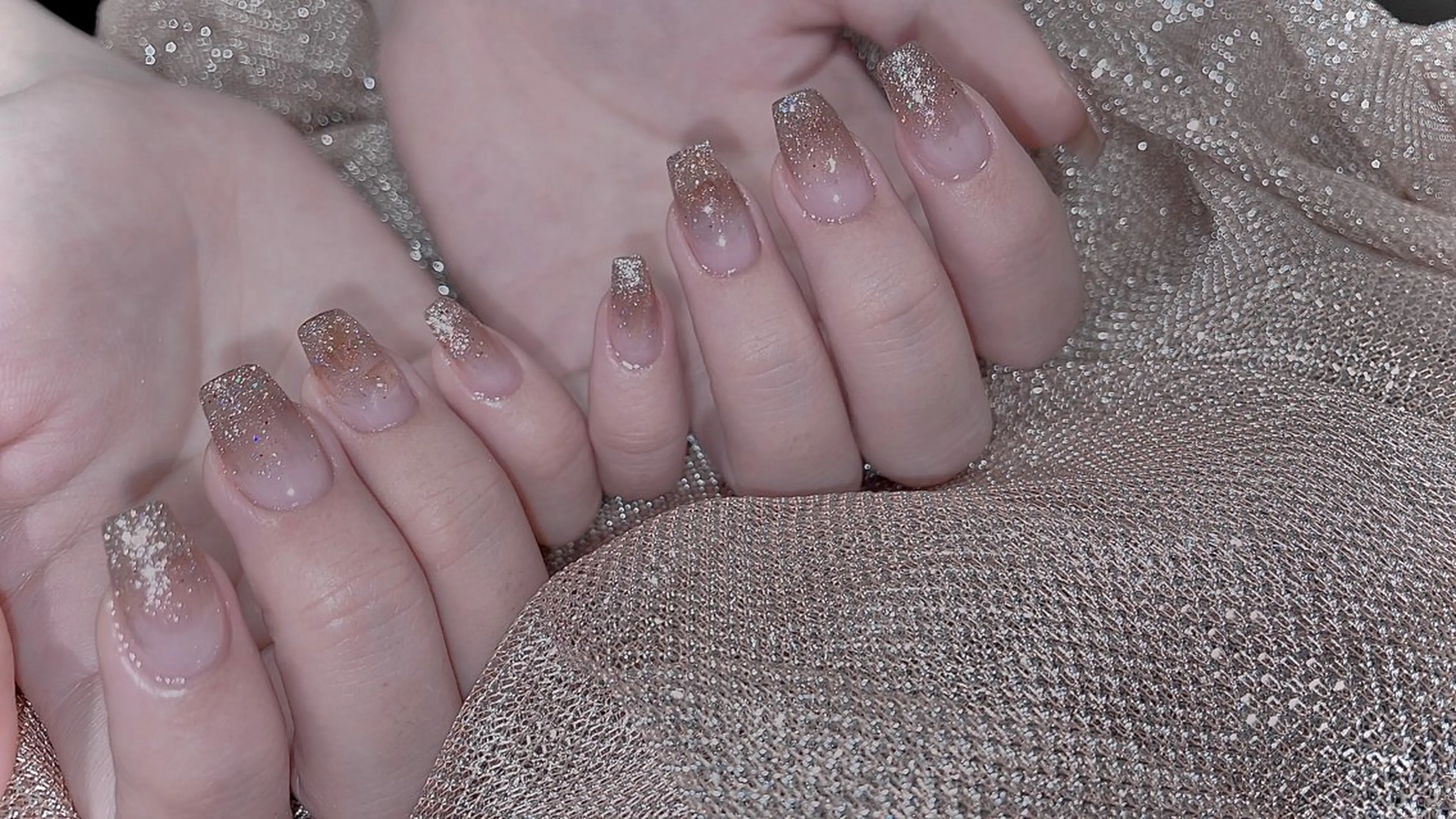 ネイル クリアネイル ラメ(グリッター) ストーンネイル Spiky とうげ ふうかのネイルデザイン