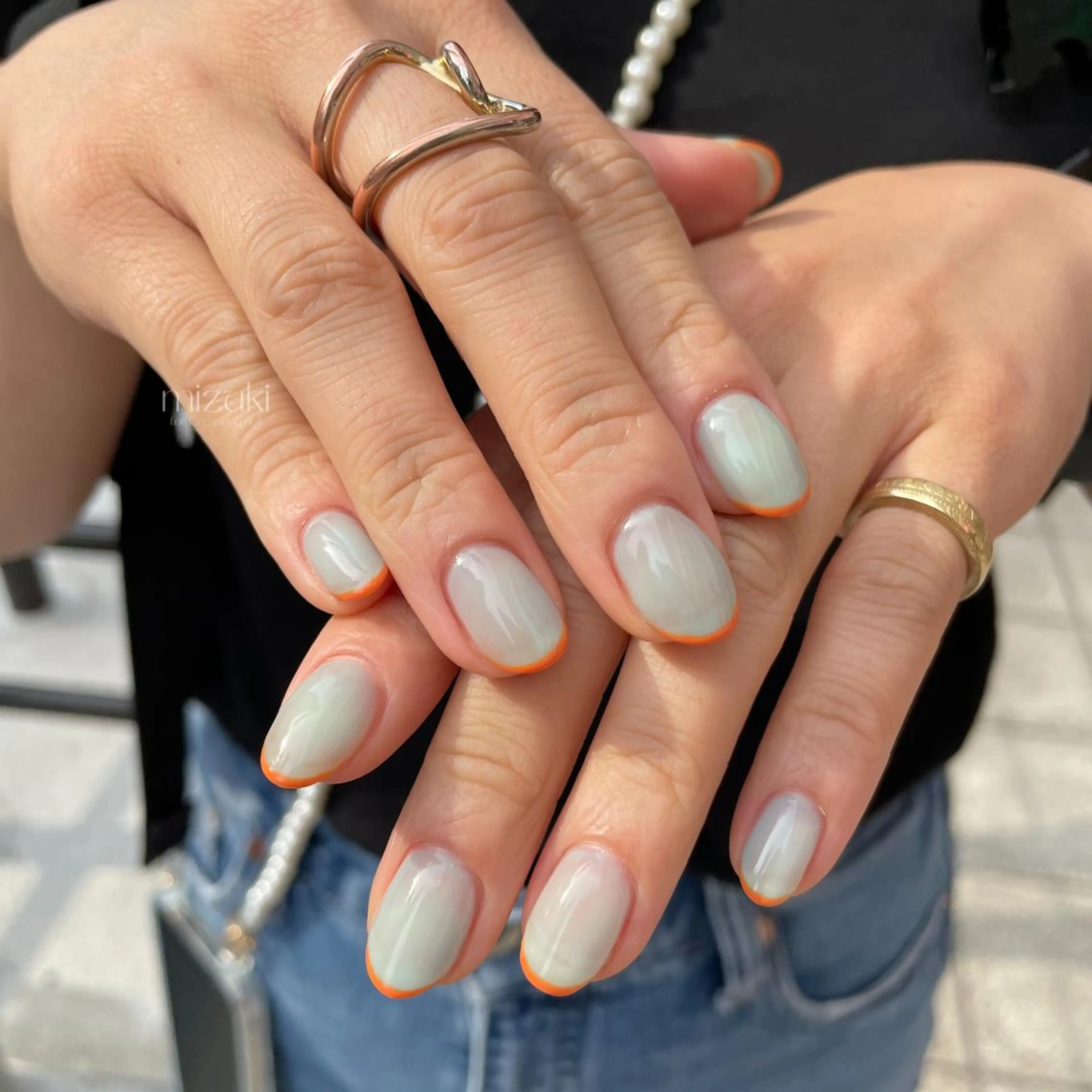 ネイル フレンチネイル cerapiage mizukiのネイルデザイン