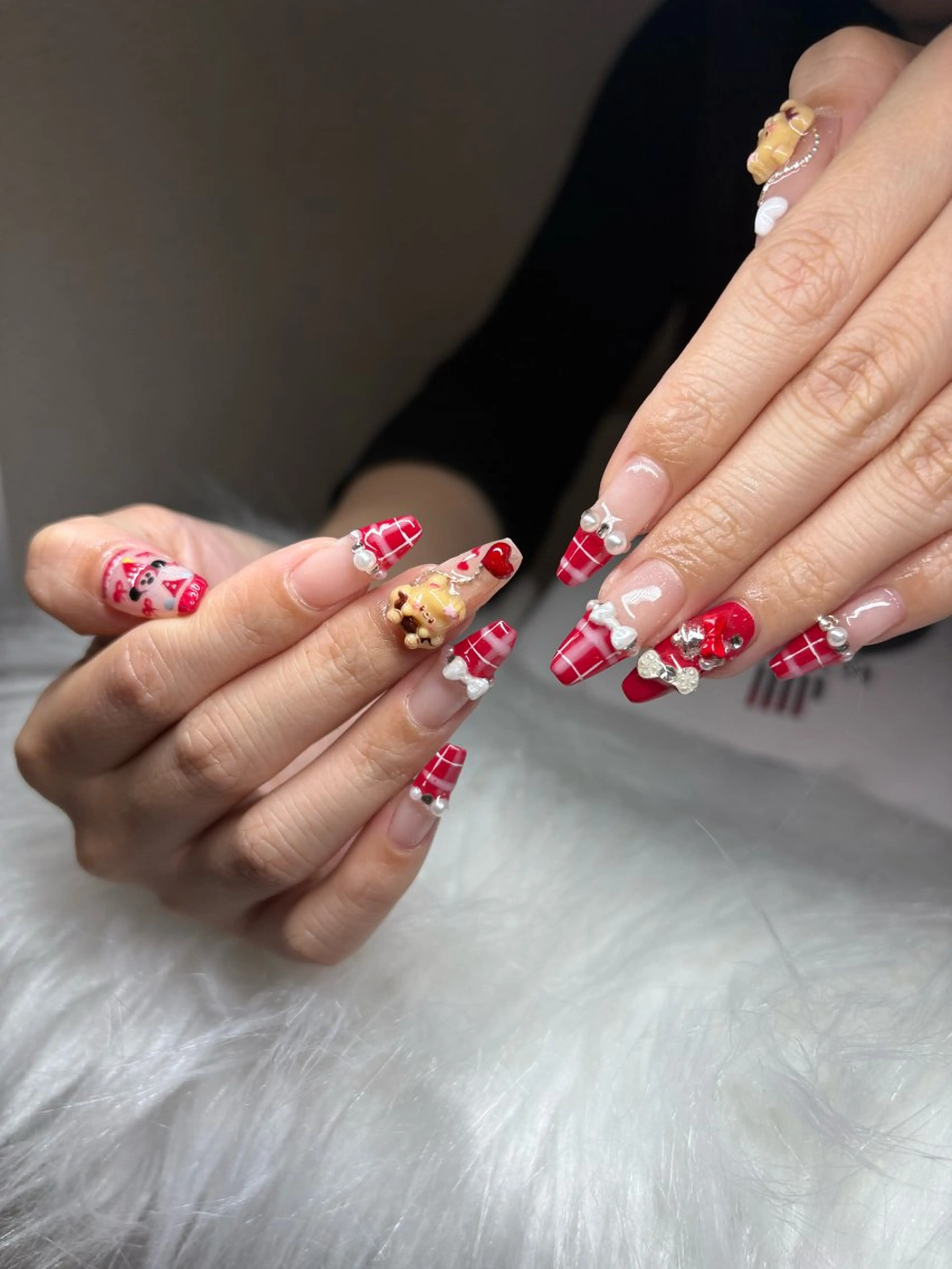 ネイル ハート 韓国ネイル 夏ネイル ワンホンネイル ハンドネイル gin ginのネイルデザイン