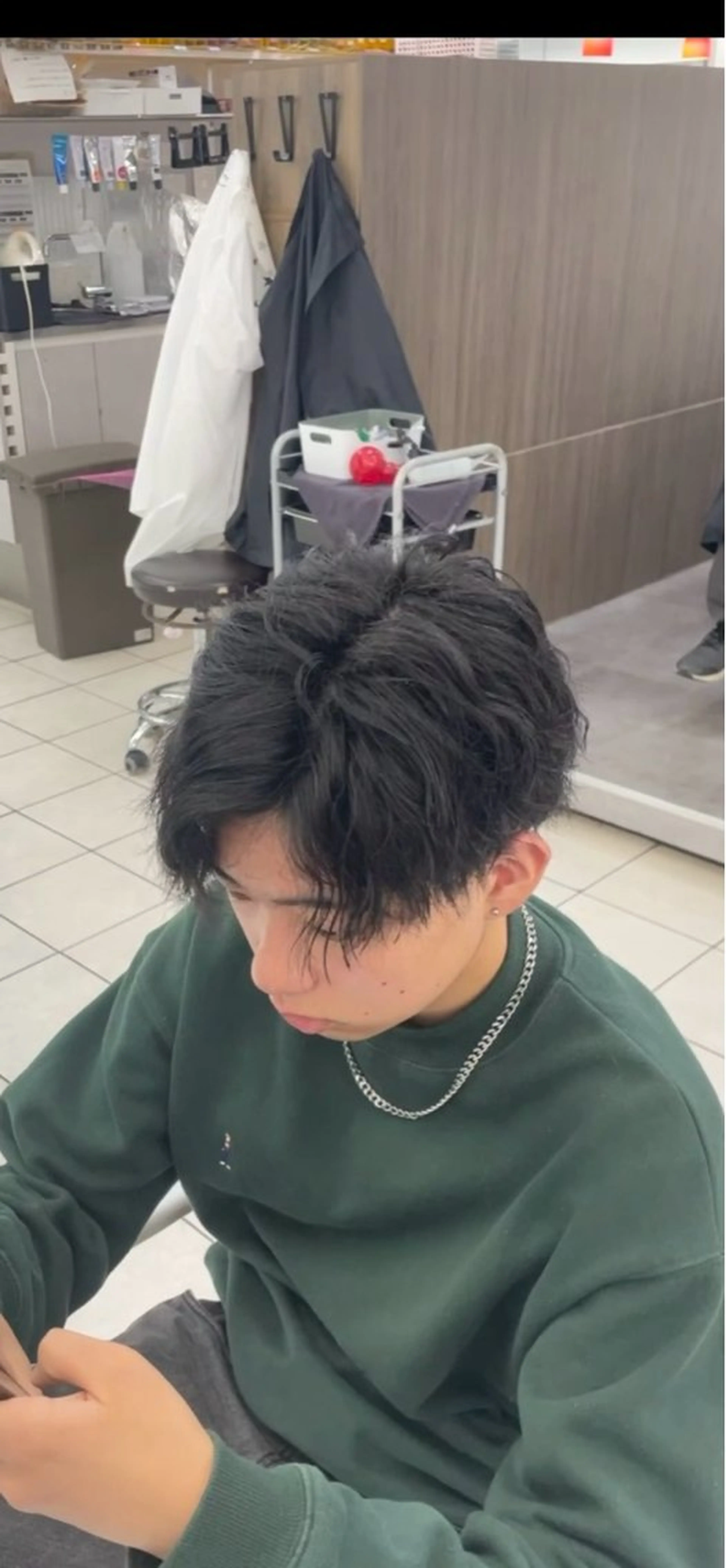 メンズ 成瀬スパイラル パーマ清水大隼のヘアスタイル