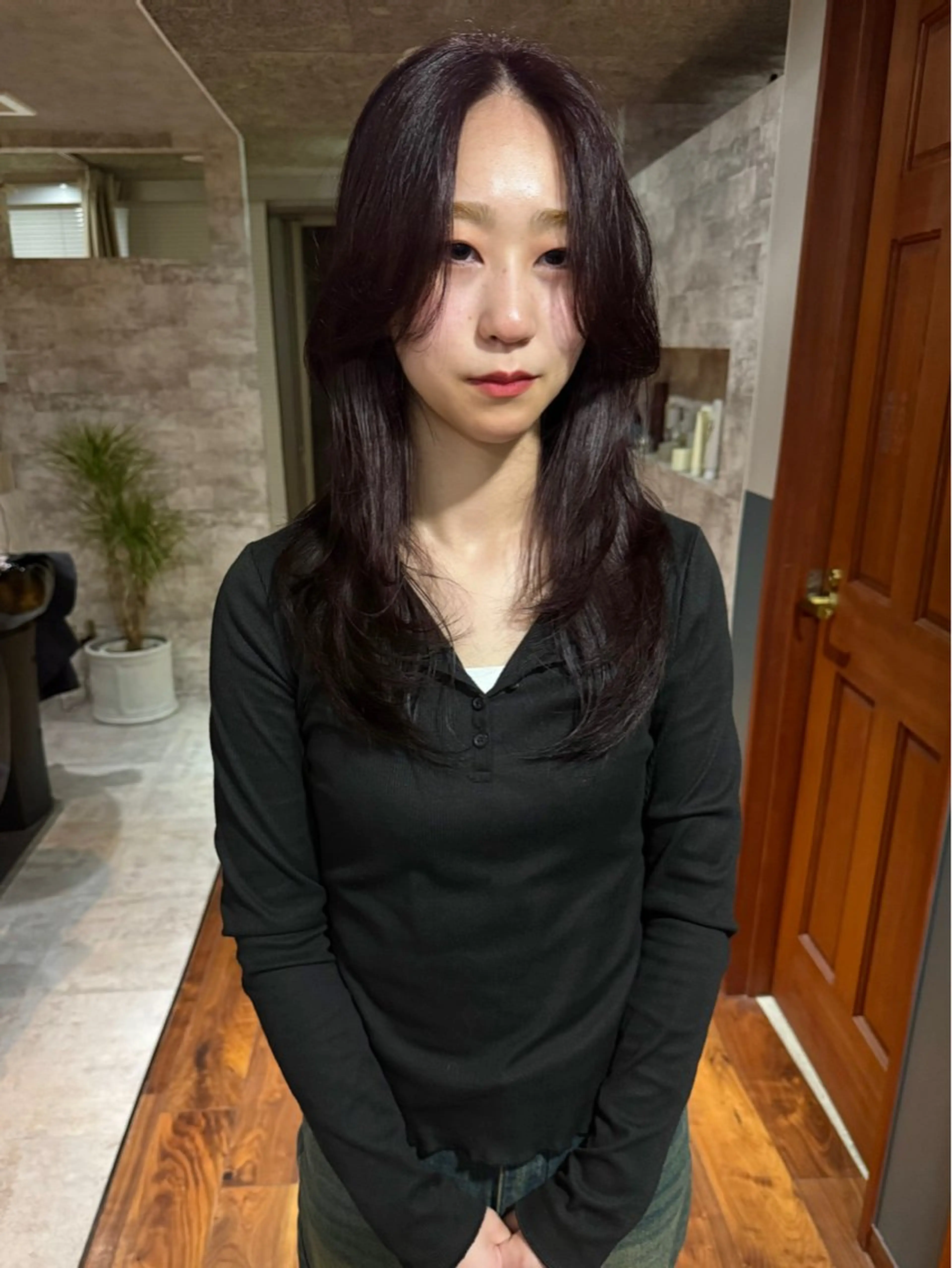 ミディアム カラー カット ヘアカラー トリートメント mai / linoah˚✧のヘアスタイル