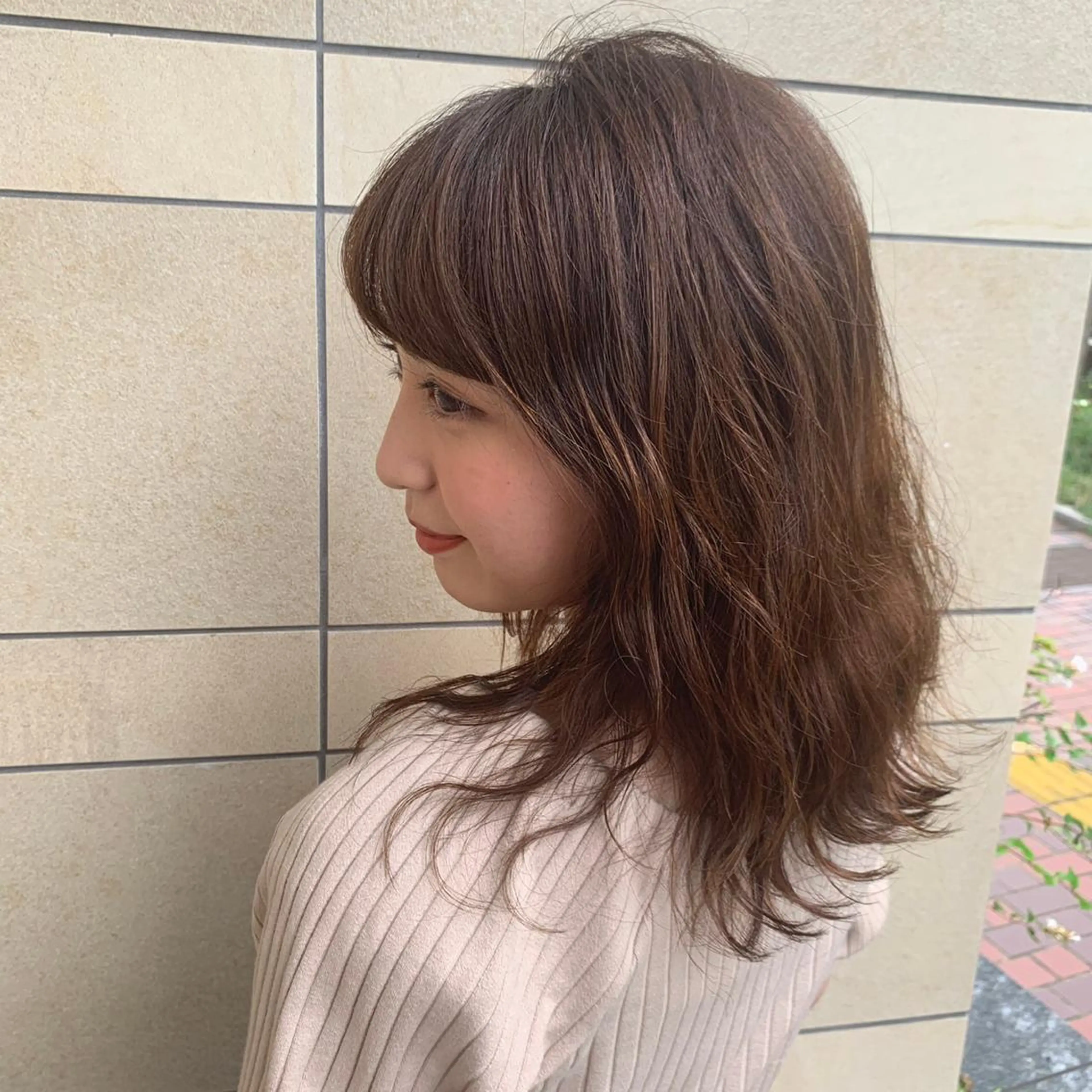 ロング ケアカラー メンズ縮毛矯正 ニュアンスパーマのヘアスタイル