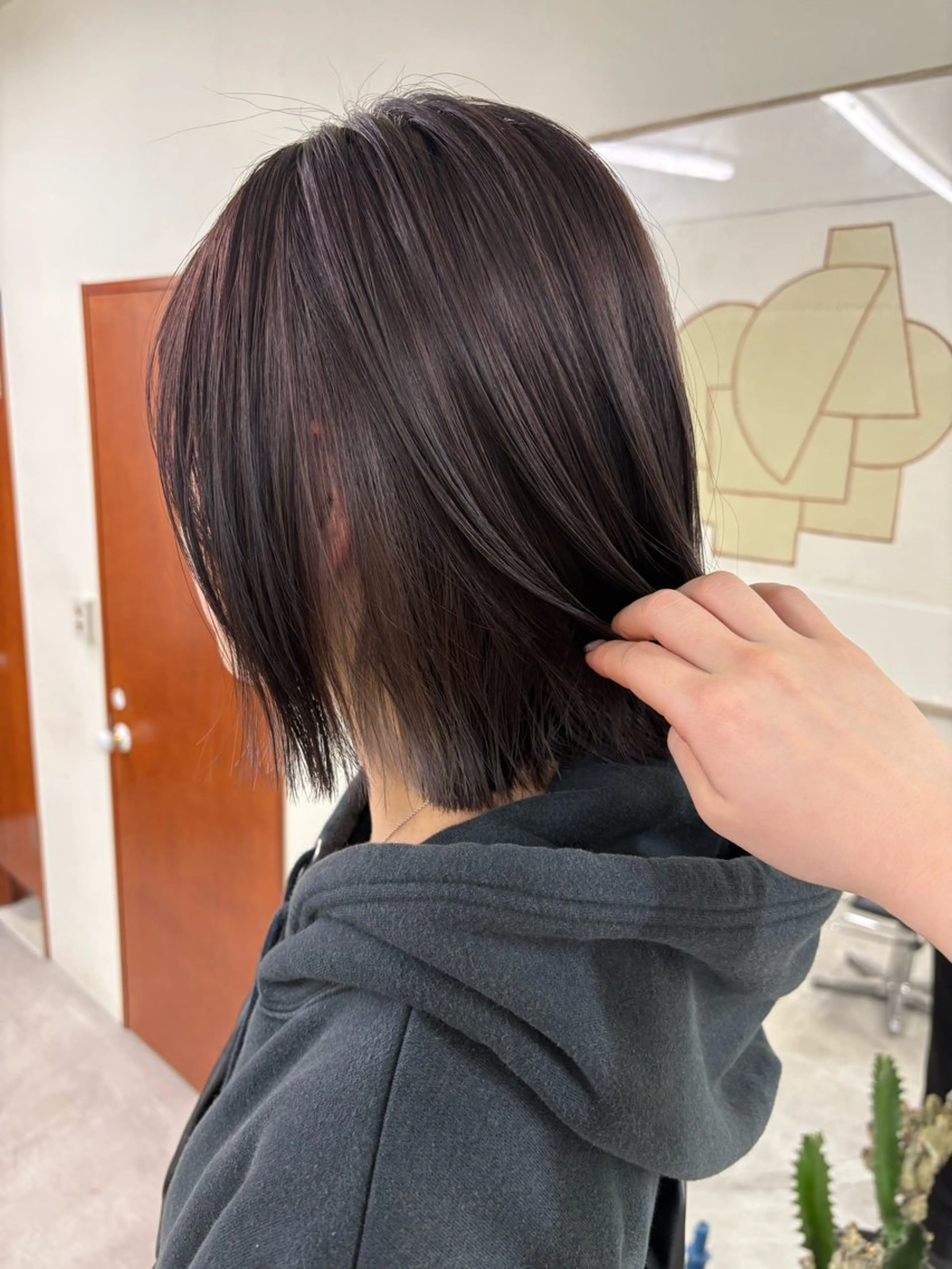 カラー ブラウンカラー ラベンダーカラー nappe🐏 栄／矢場町のヘアスタイル