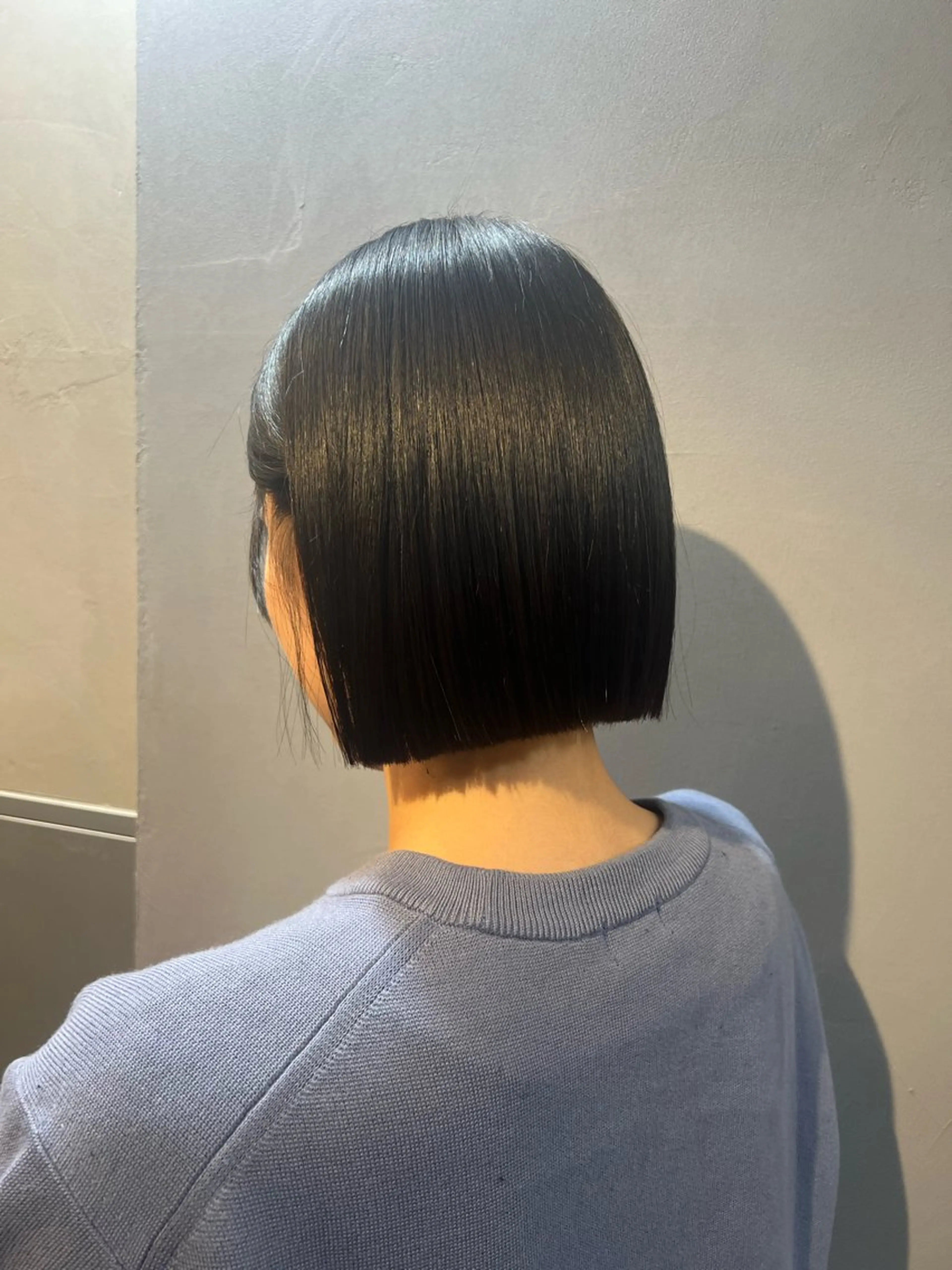 ショート カラー 切りっぱなしボブ ボブ 神戸ボブ✂️ ioe三宮/田 伸佳のヘアスタイル