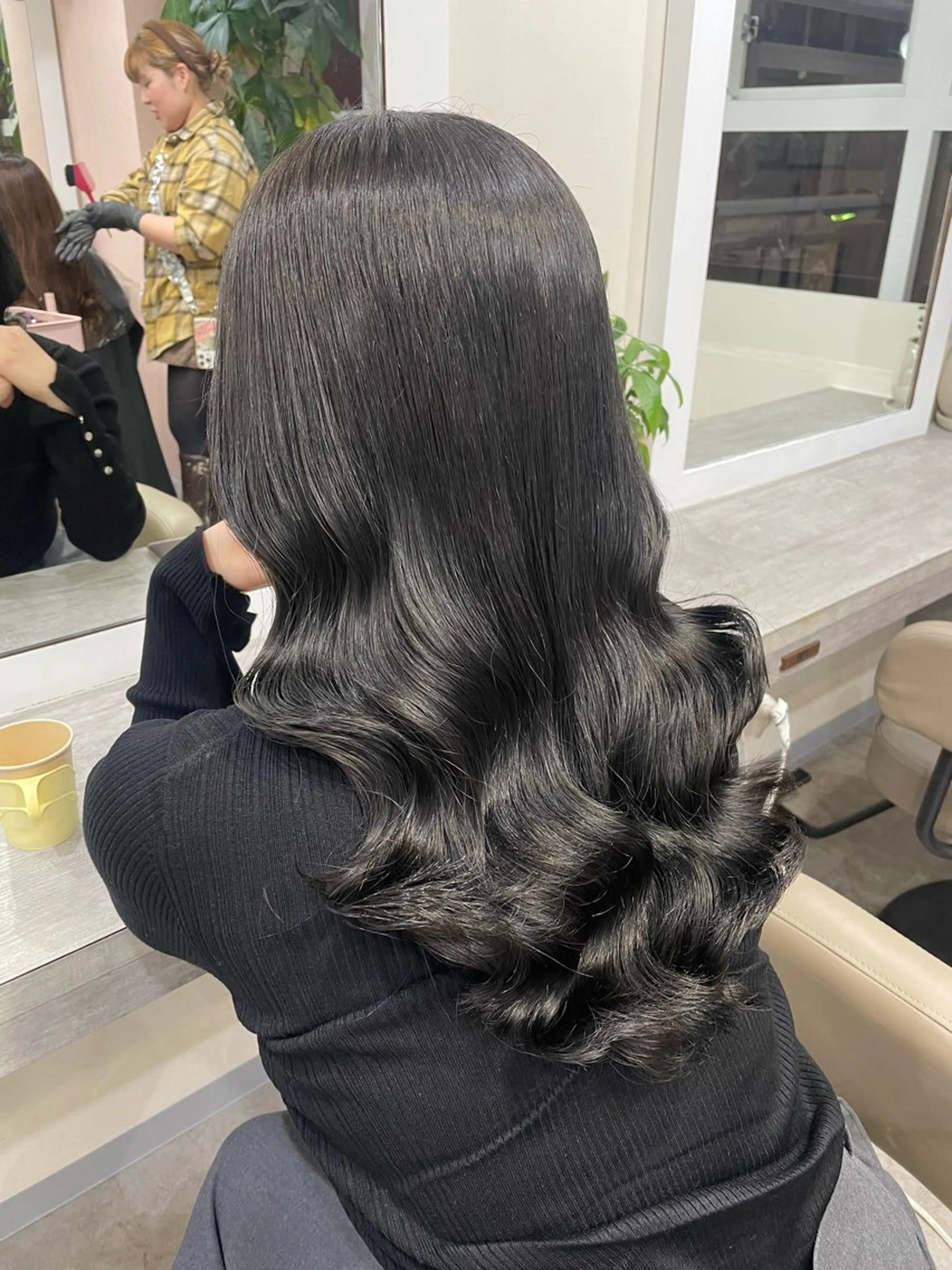 ミディアム パーマ 韓国風パーマ/ヘア セット/店長みづきのヘアスタイル