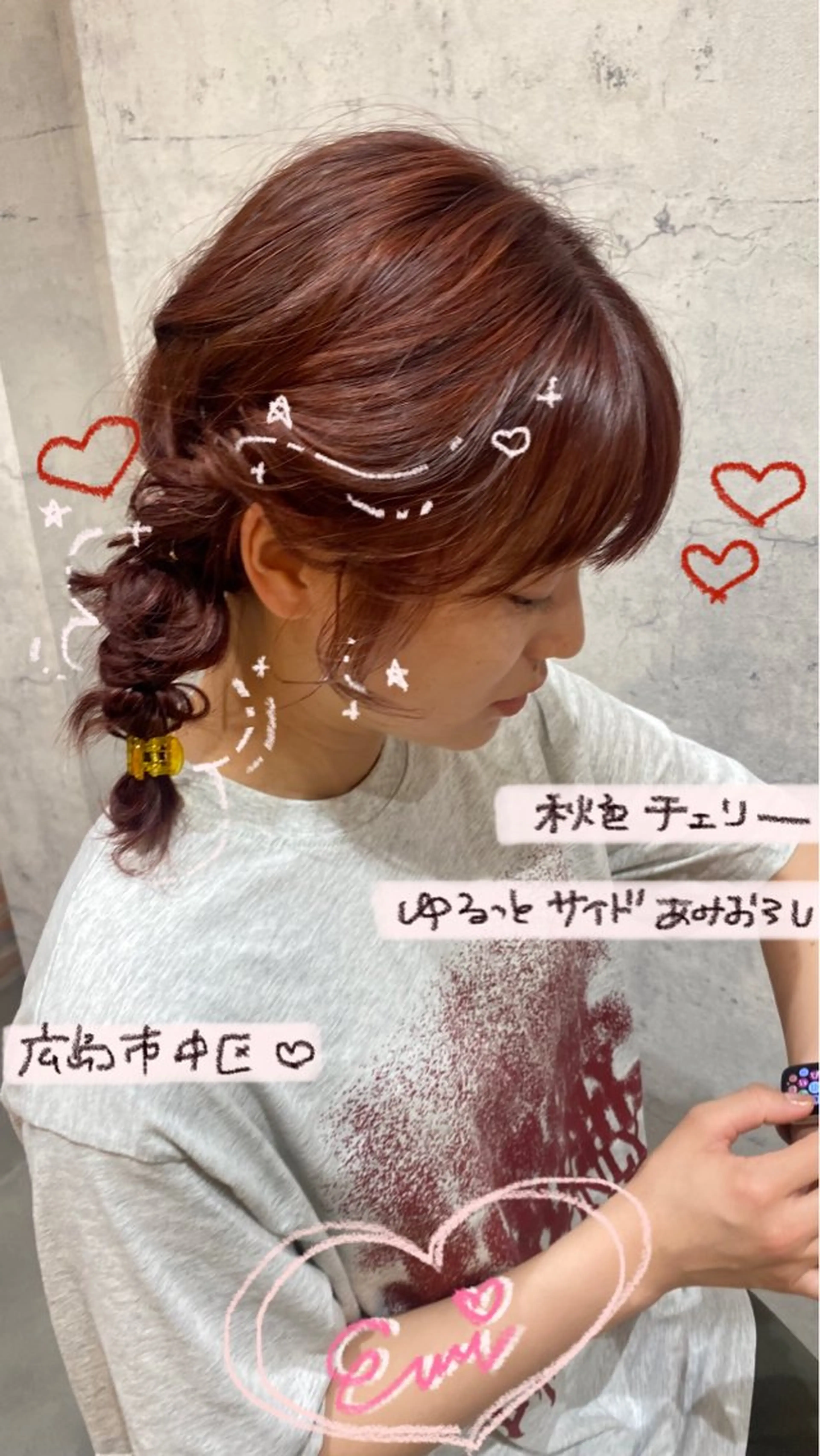 ミディアム カラー ミディアムパーマ あなたの【可愛い】 育てます🎀emiのヘアスタイル