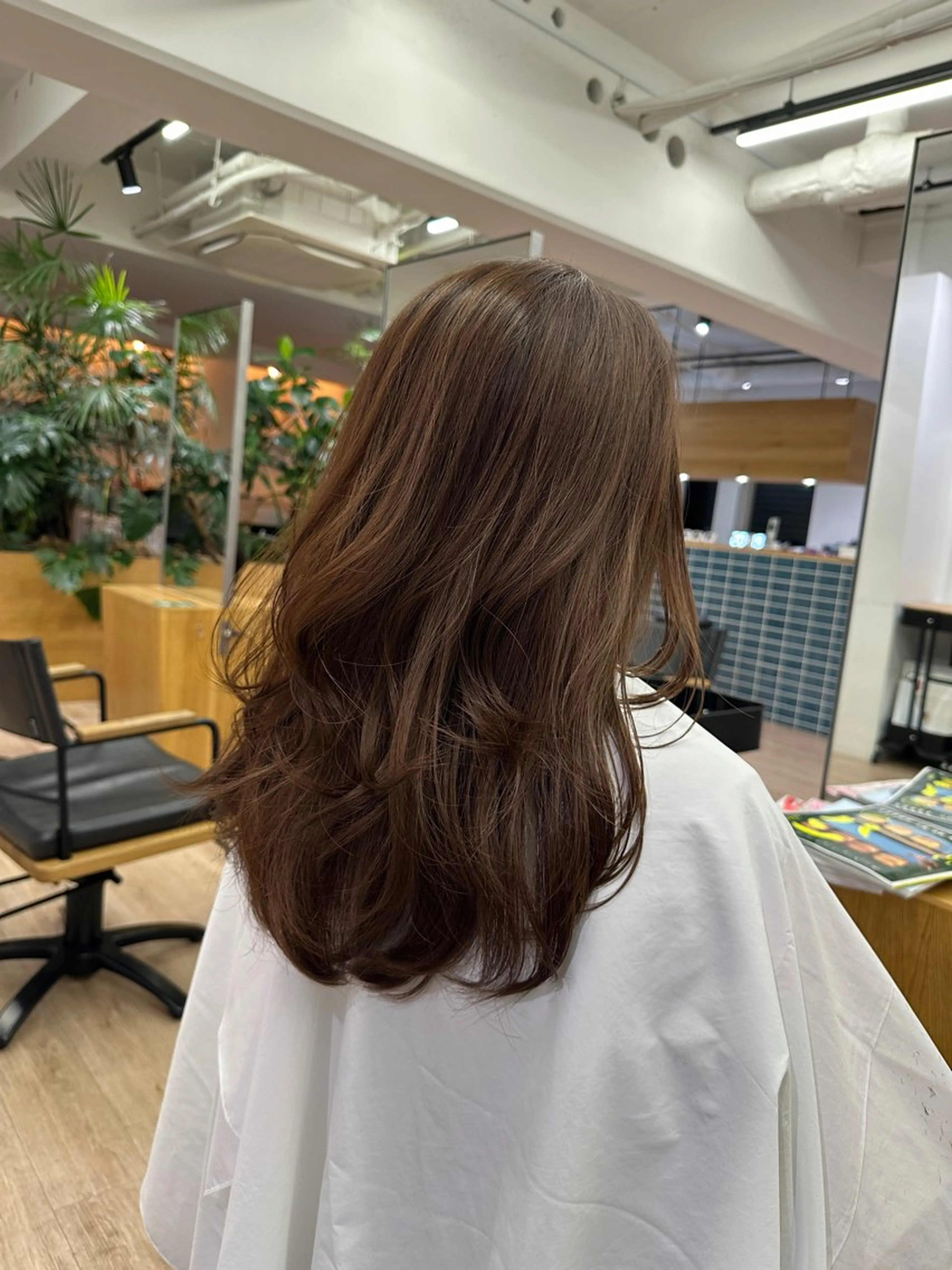 セミロング レイヤーカット 切りっぱなし/髪質 改善矯正/さやか🫧のヘアスタイル