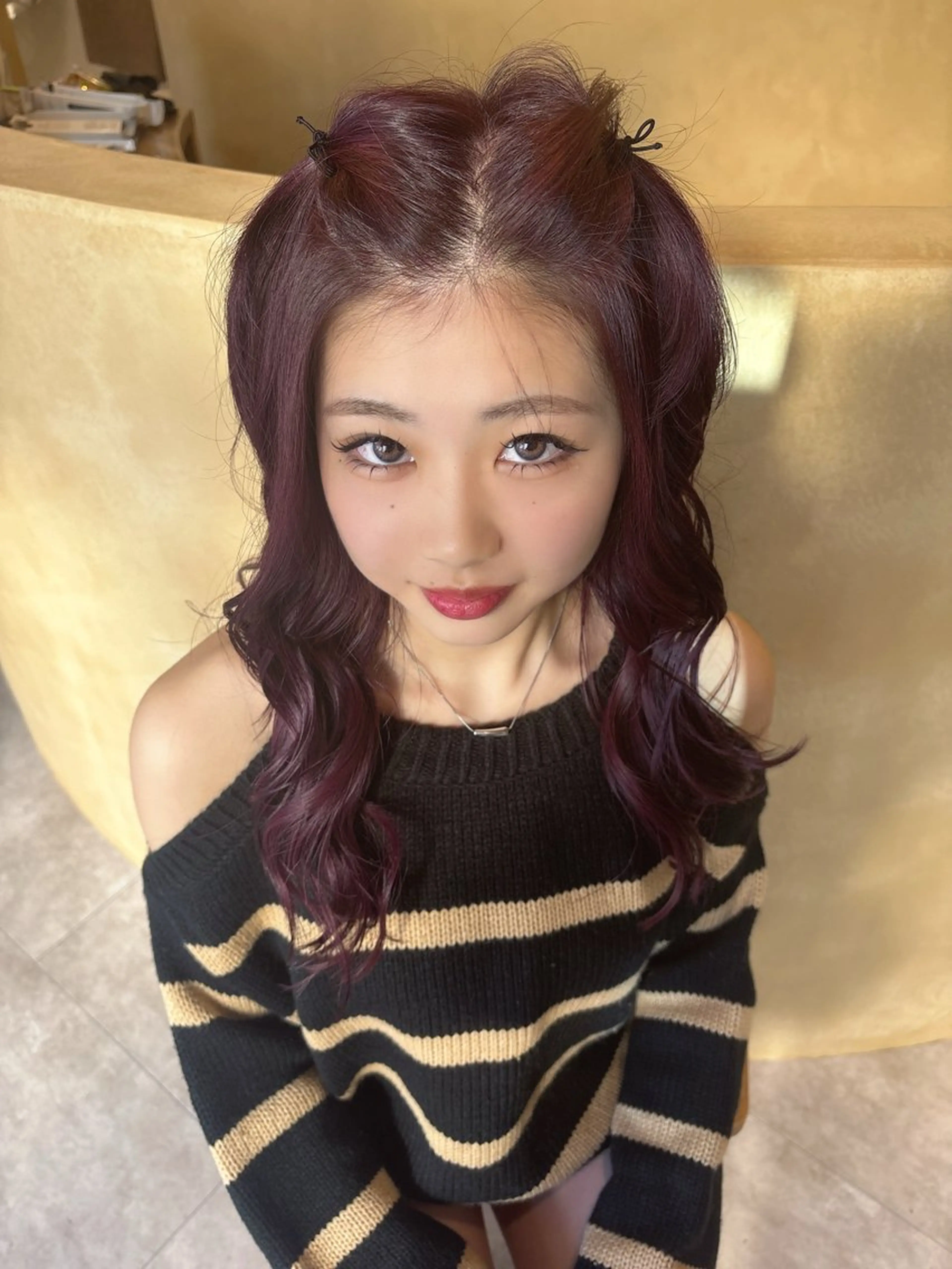 ロング 西田 朋華のヘアスタイル