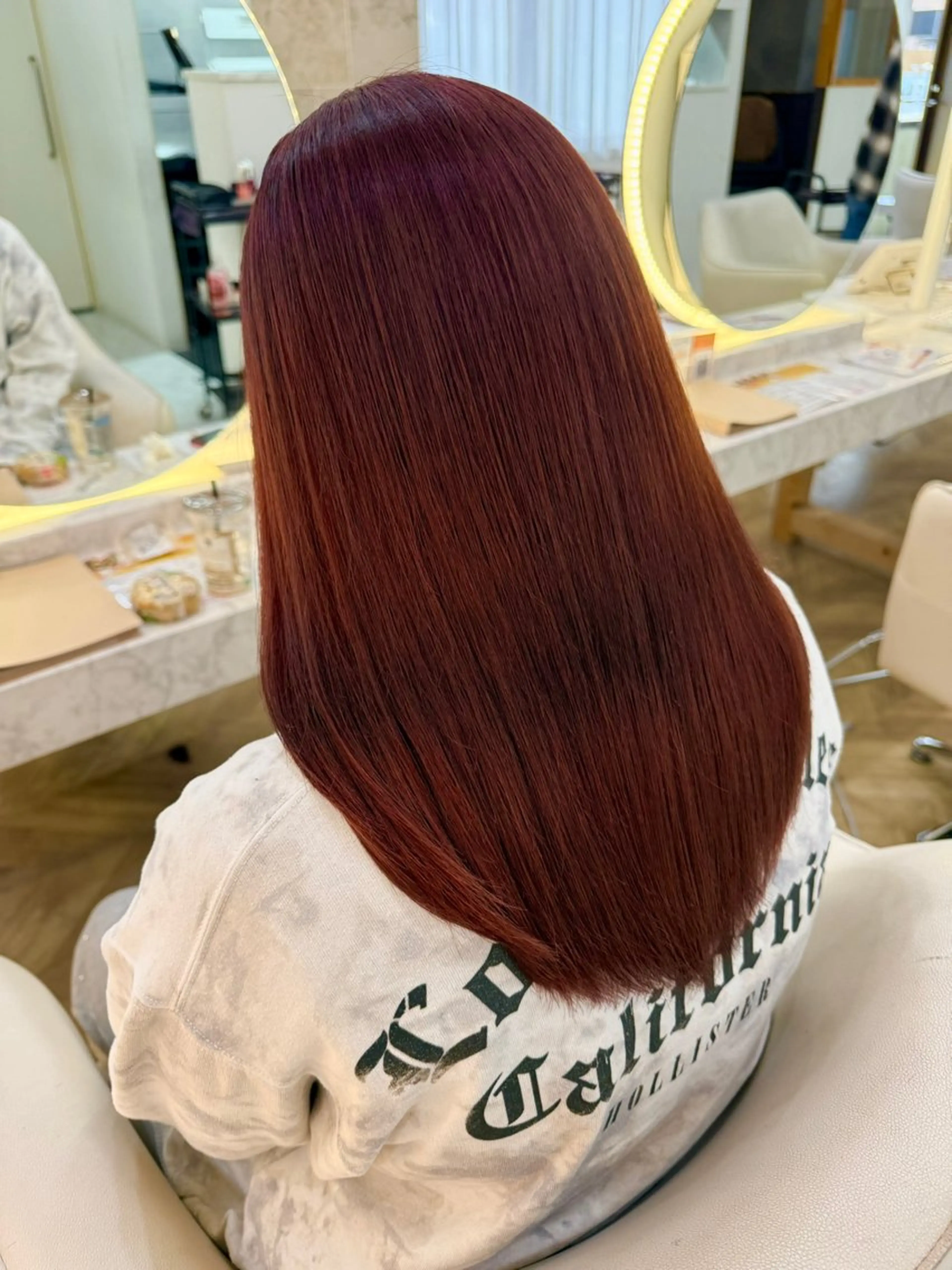 ロング カラー ヘアカラー 小林 美月  透明感カラーのヘアスタイル