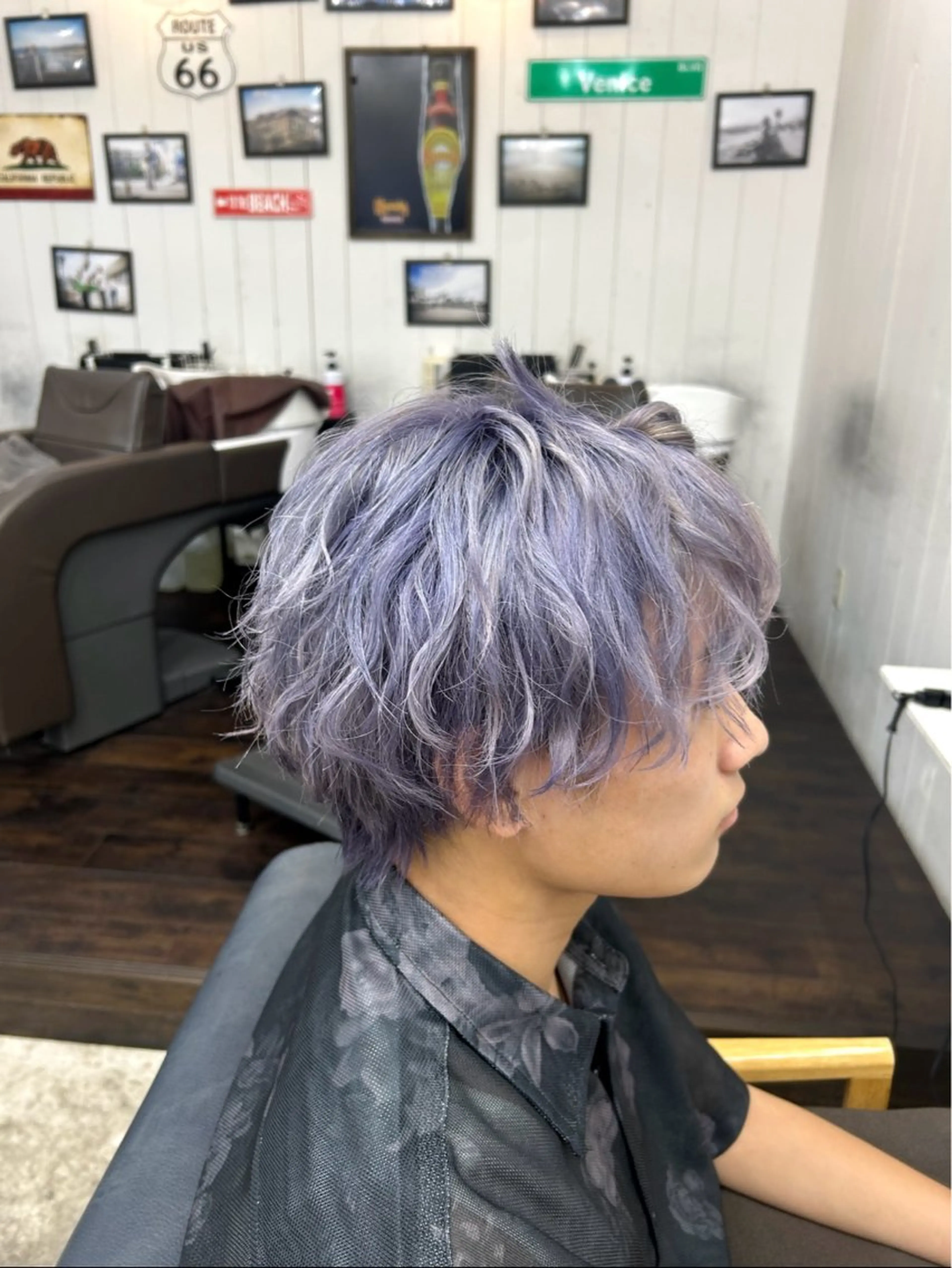 メンズヘアセット　夜🌙の写真