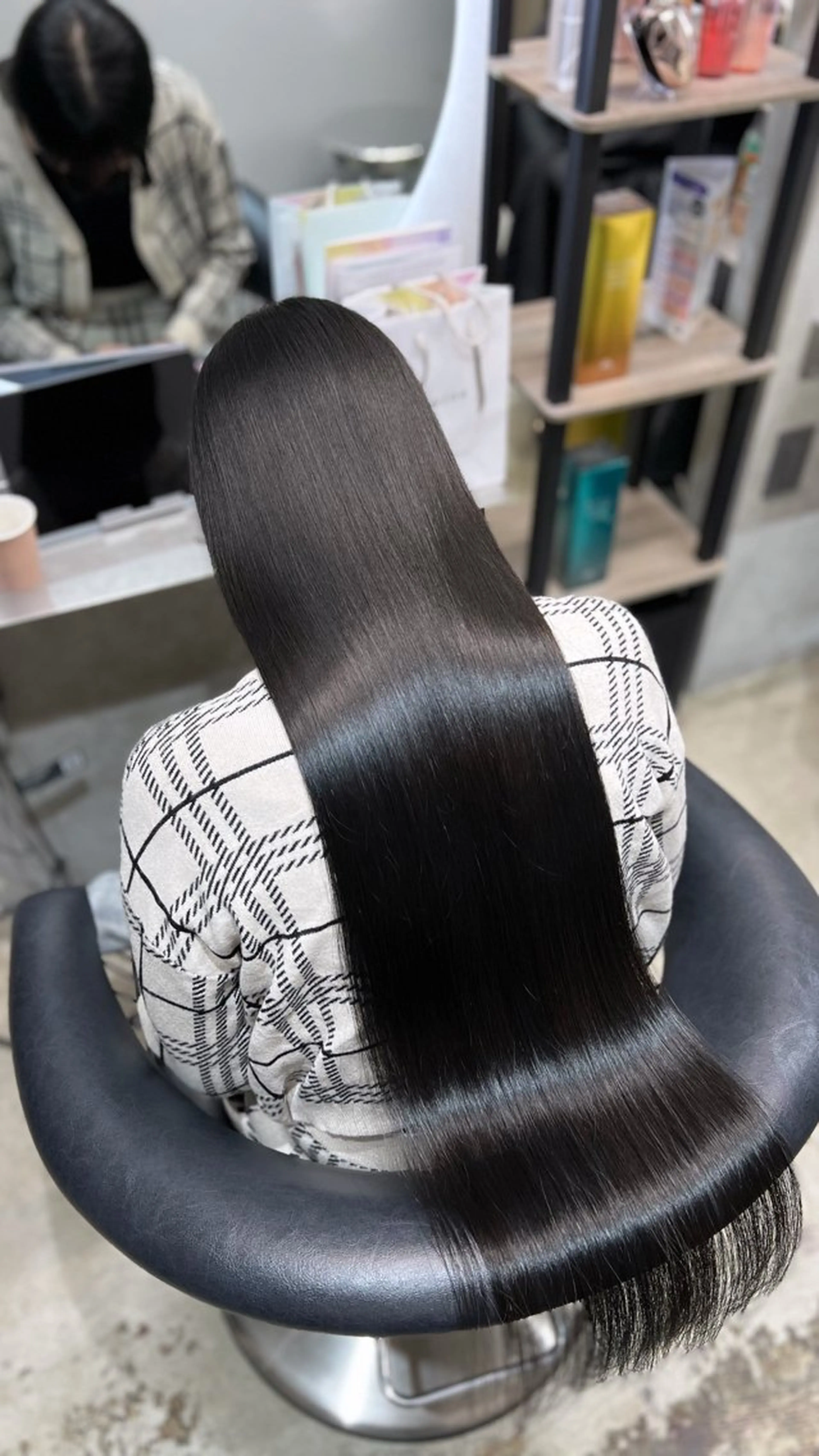 ロング カラー カット ヘアカラー トリートメント ワンホン×韓国/ 髪質改善/itaruのヘアスタイル