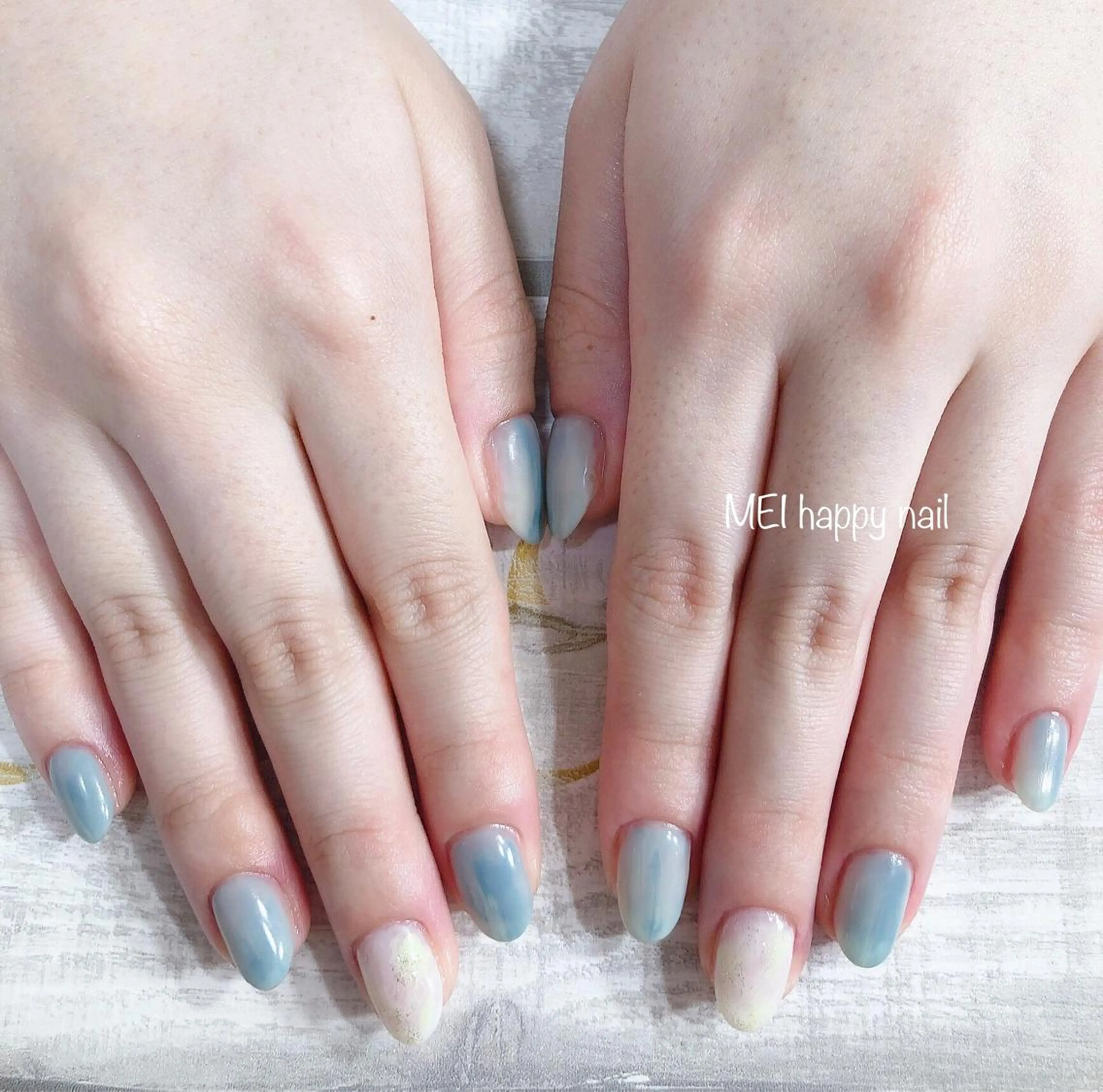 ネイル 北浦和 自爪育成ケアのネイルデザイン