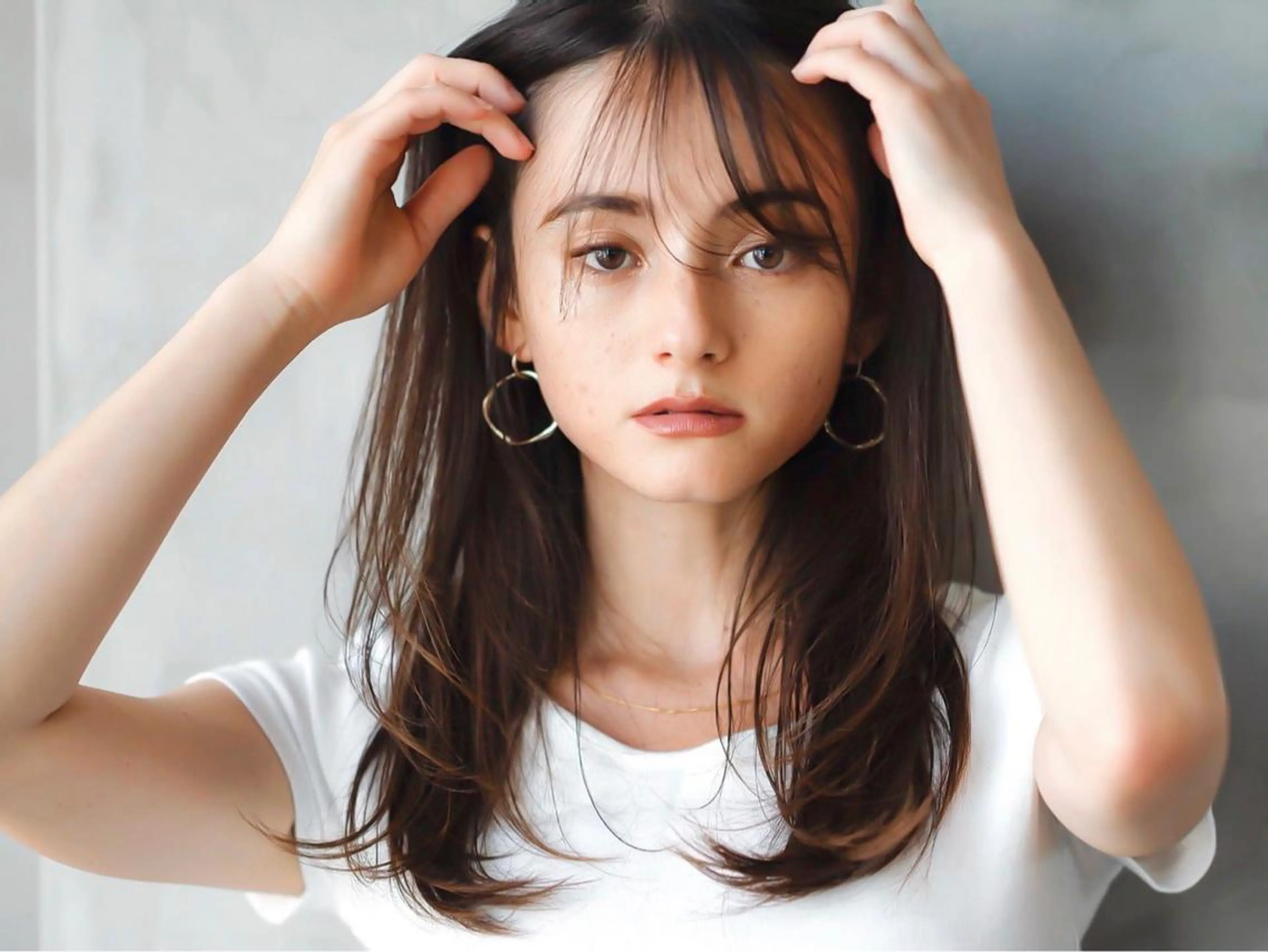 ミディアム カラー カット ヘアカラー トリートメント 🉐レイヤー/塩見 弘樹🉐渋谷のヘアスタイル