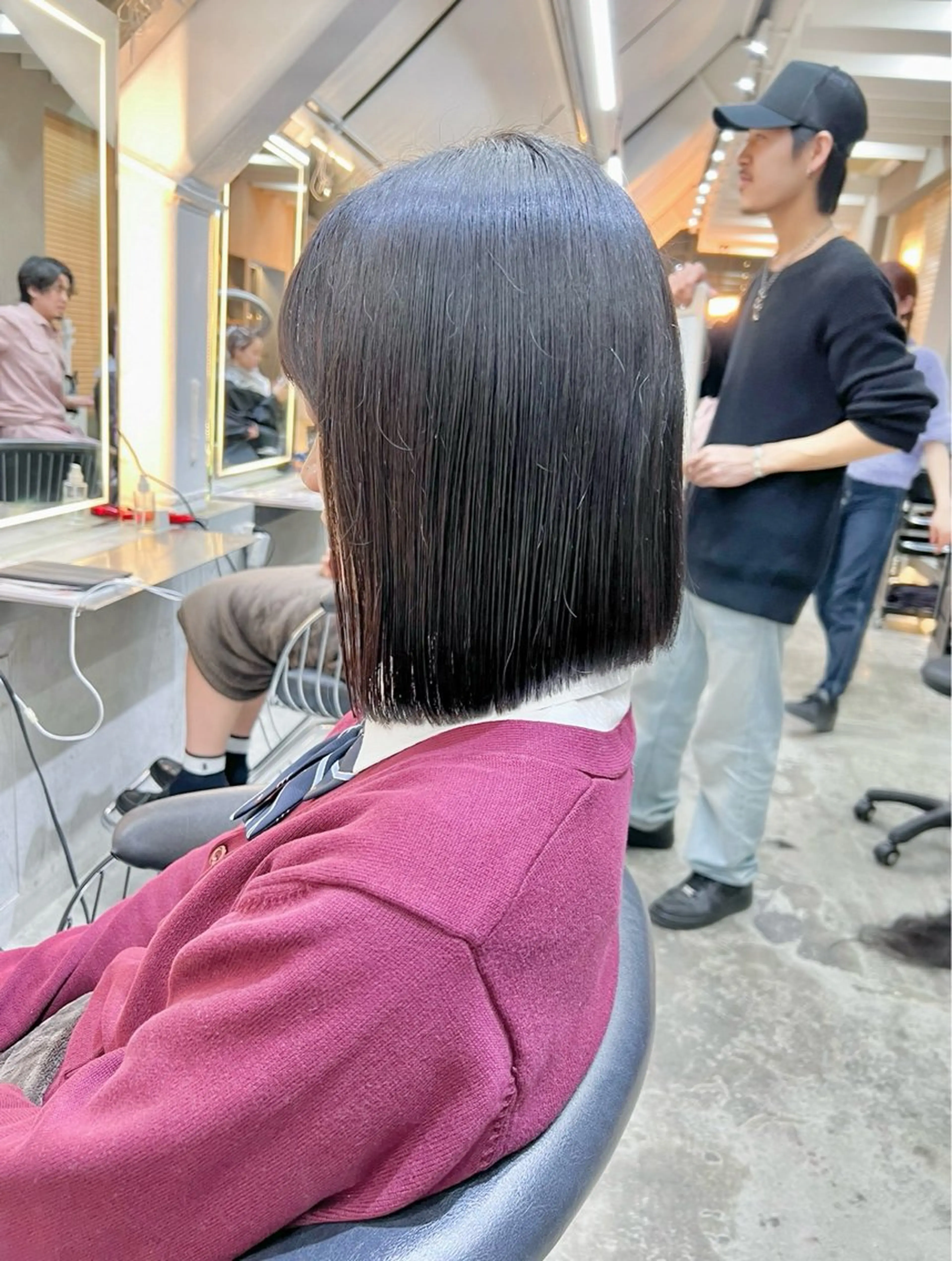 ミディアム カット 縮毛矯正 トリートメント 髪質改善/ボブ/ レイヤー❣️yuiのヘアスタイル